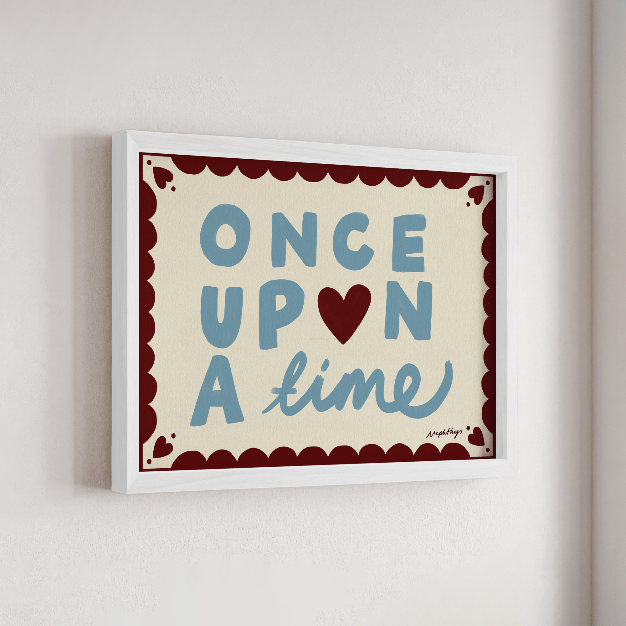 Once Upon a Time Print - Print Nephtys Illustrated Modern Love Store Glasgow