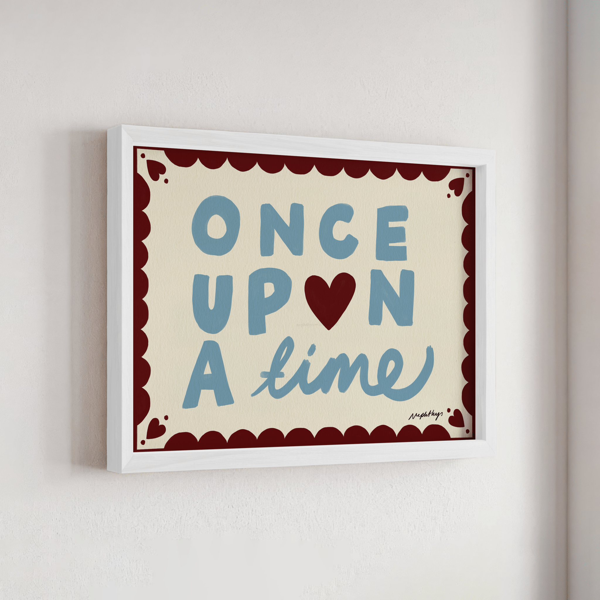 Once Upon a Time Print - Print Nephtys Illustrated Modern Love Store Glasgow