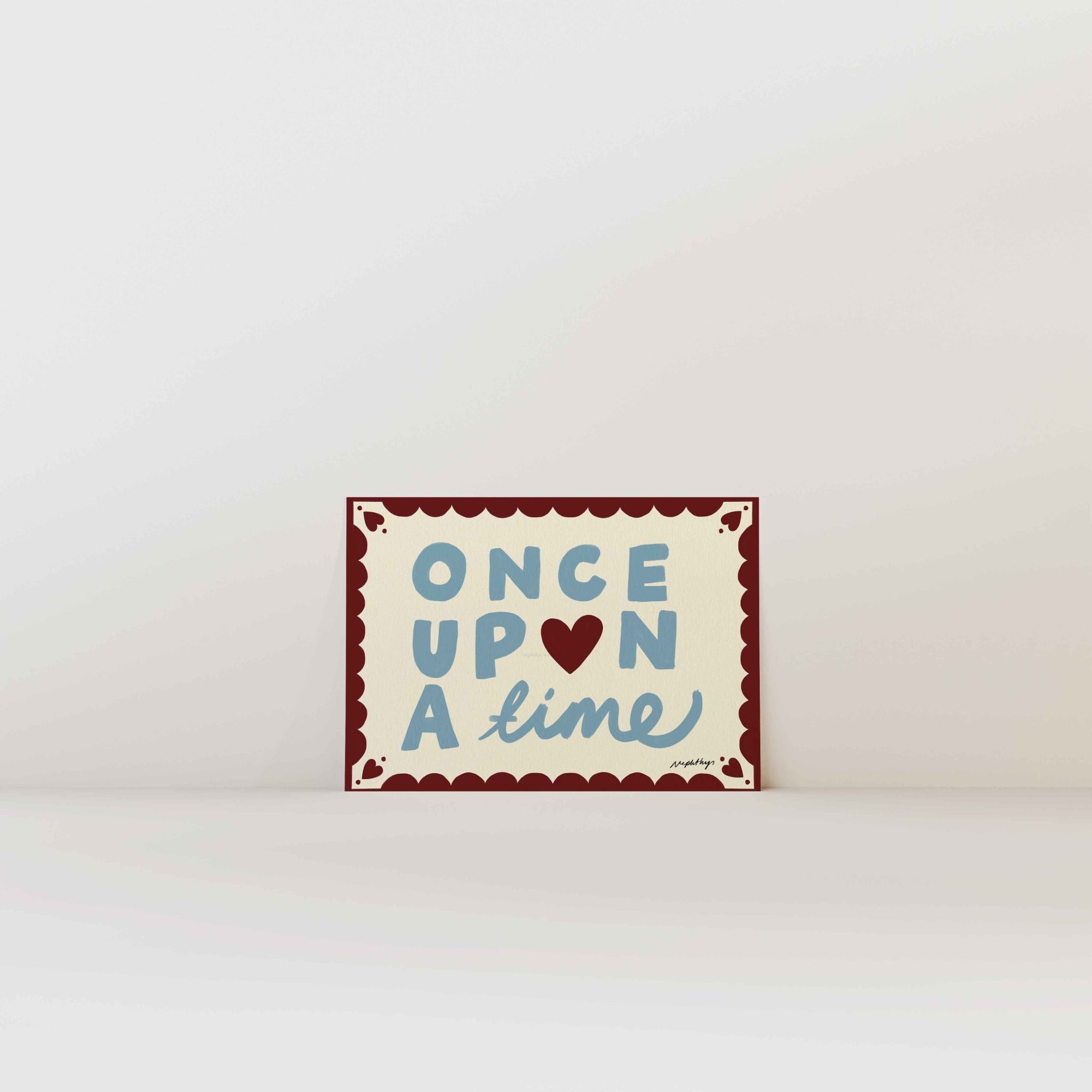 Once Upon a Time Print - Print Nephtys Illustrated Modern Love Store Glasgow