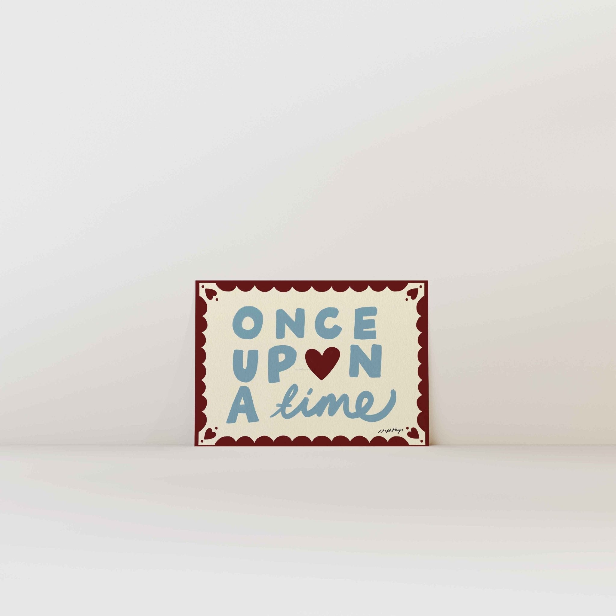 Once Upon a Time Print - Print Nephtys Illustrated Modern Love Store Glasgow