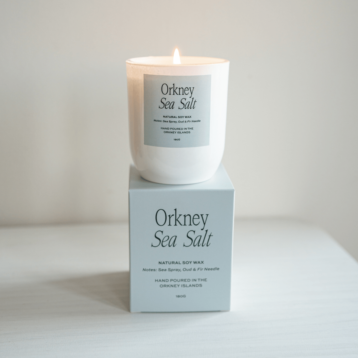 Orkney Sea Salt Soy Candle - Candles Moonshine Candle Co. Modern Love Store Glasgow