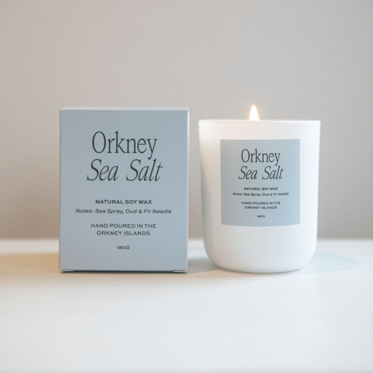 Orkney Sea Salt Soy Candle - Candles Moonshine Candle Co. Modern Love Store Glasgow