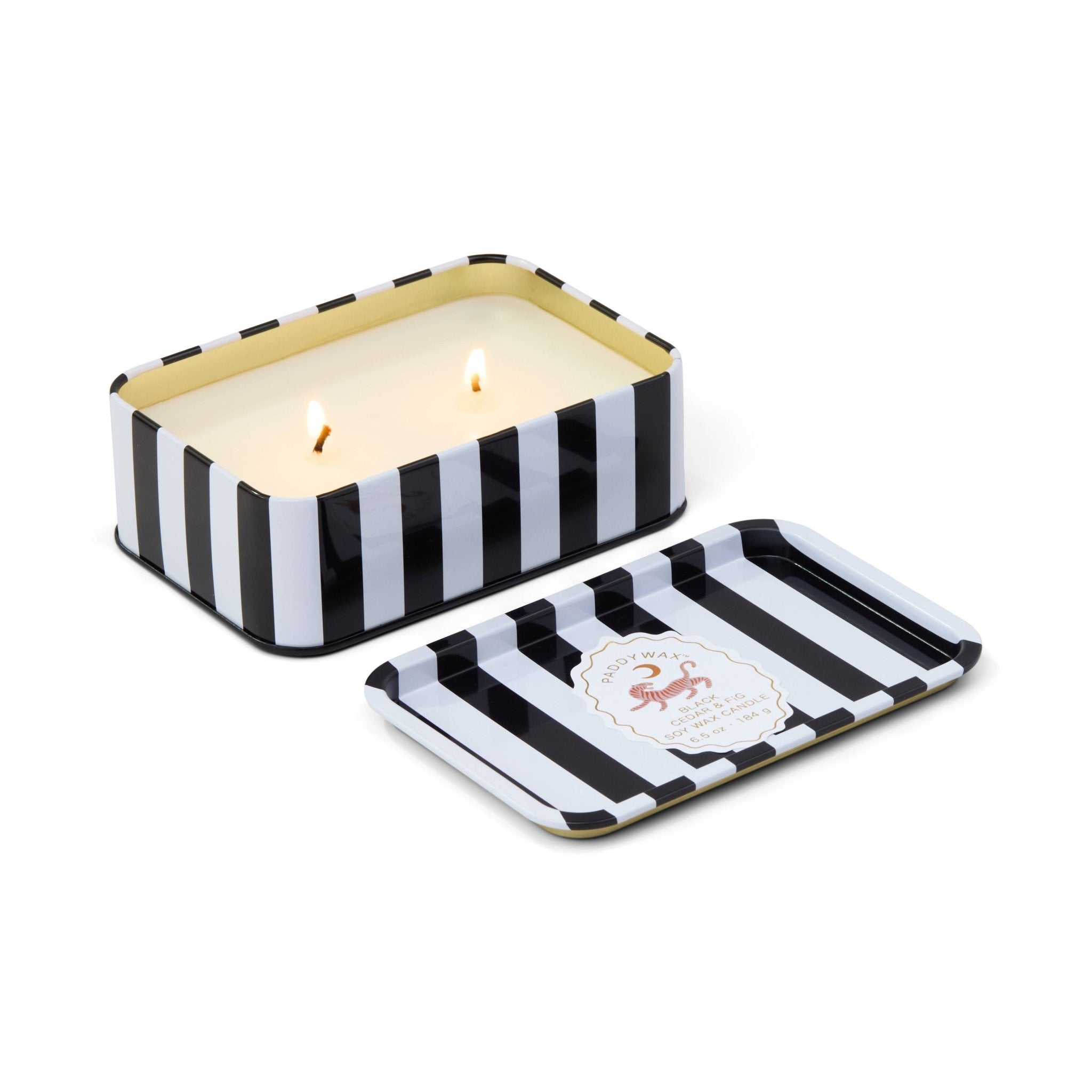 Paddy Wax Tin Candle - Black Cedar & Fig - Designworks Collective Modern Love Store Glasgow