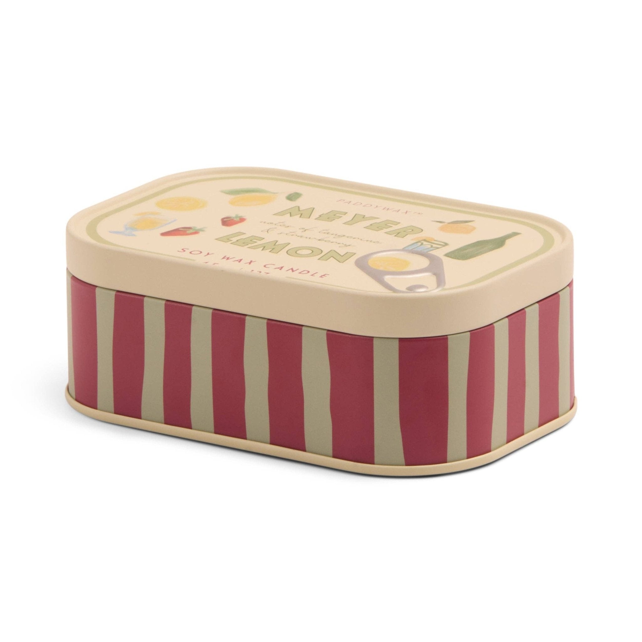 Paddywax Bistro Lemon Tin Candle - Meyer Lemon - Designworks Collective Modern Love Store Glasgow