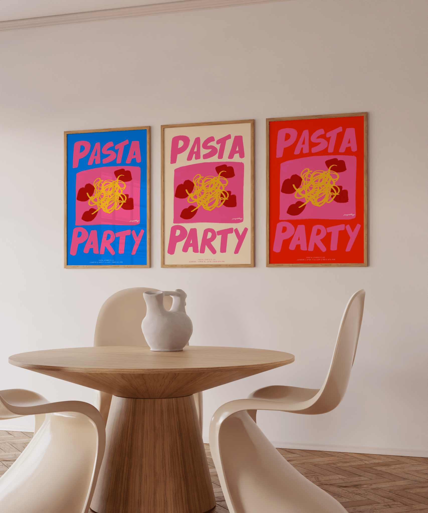 Pasta Party Cream - Nephtys Illustrated Modern Love Store Glasgow