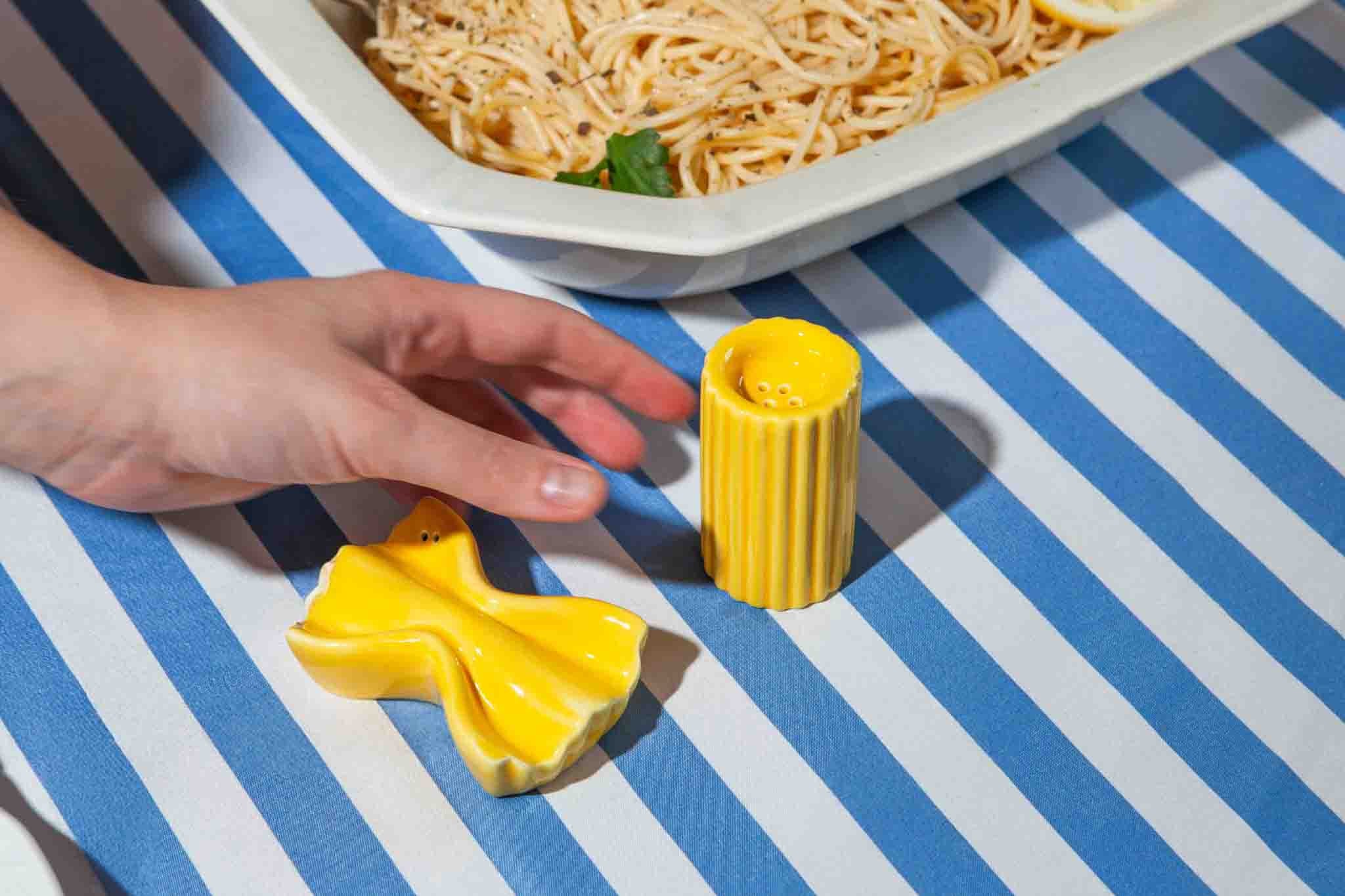 Pasta Salt and Pepper Shakers - salt and pepper Doiy Design Modern Love Store Glasgow