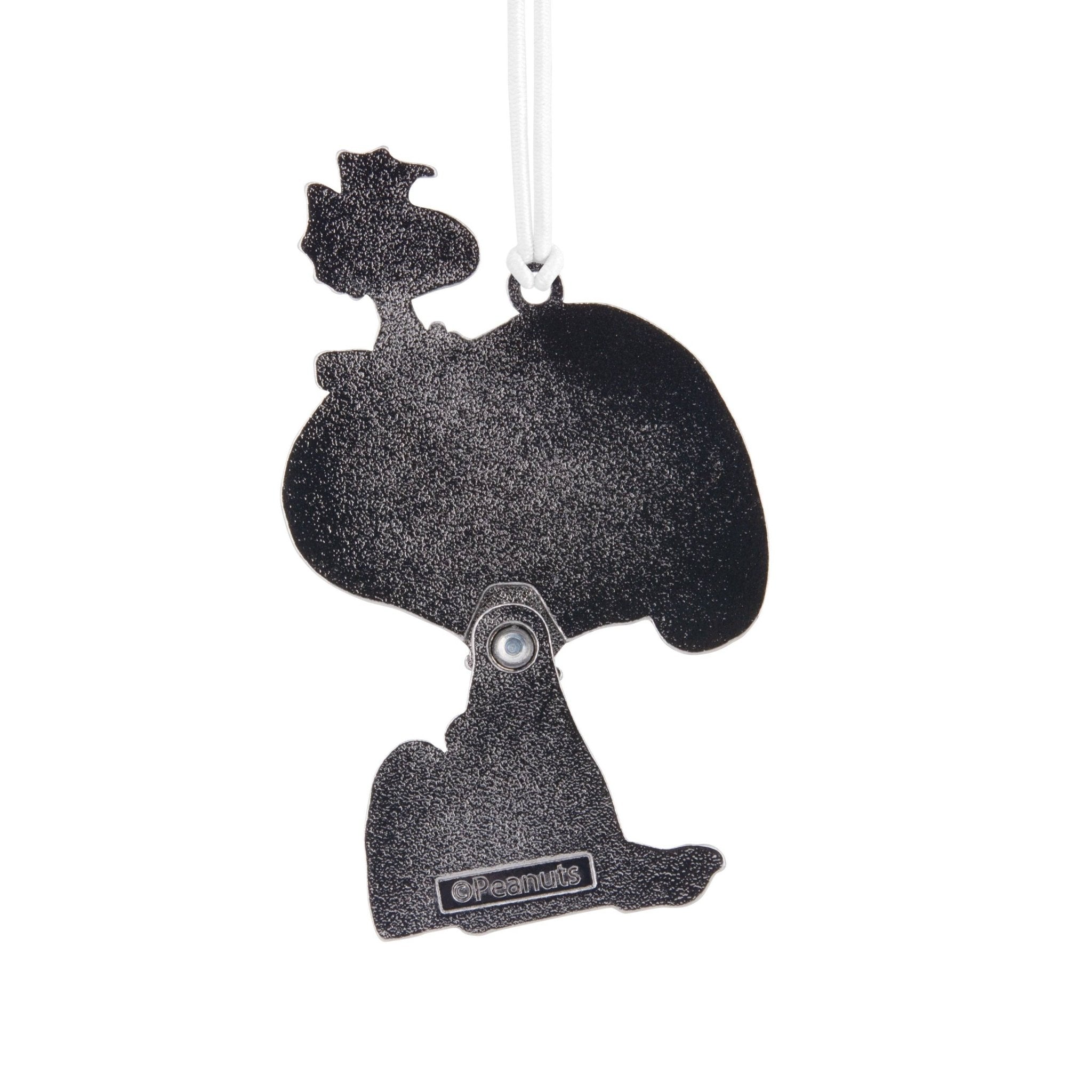 Peanuts™ Moving Metal - Snoopy & Woodstock Ornament - Hallmark Modern Love Store Glasgow
