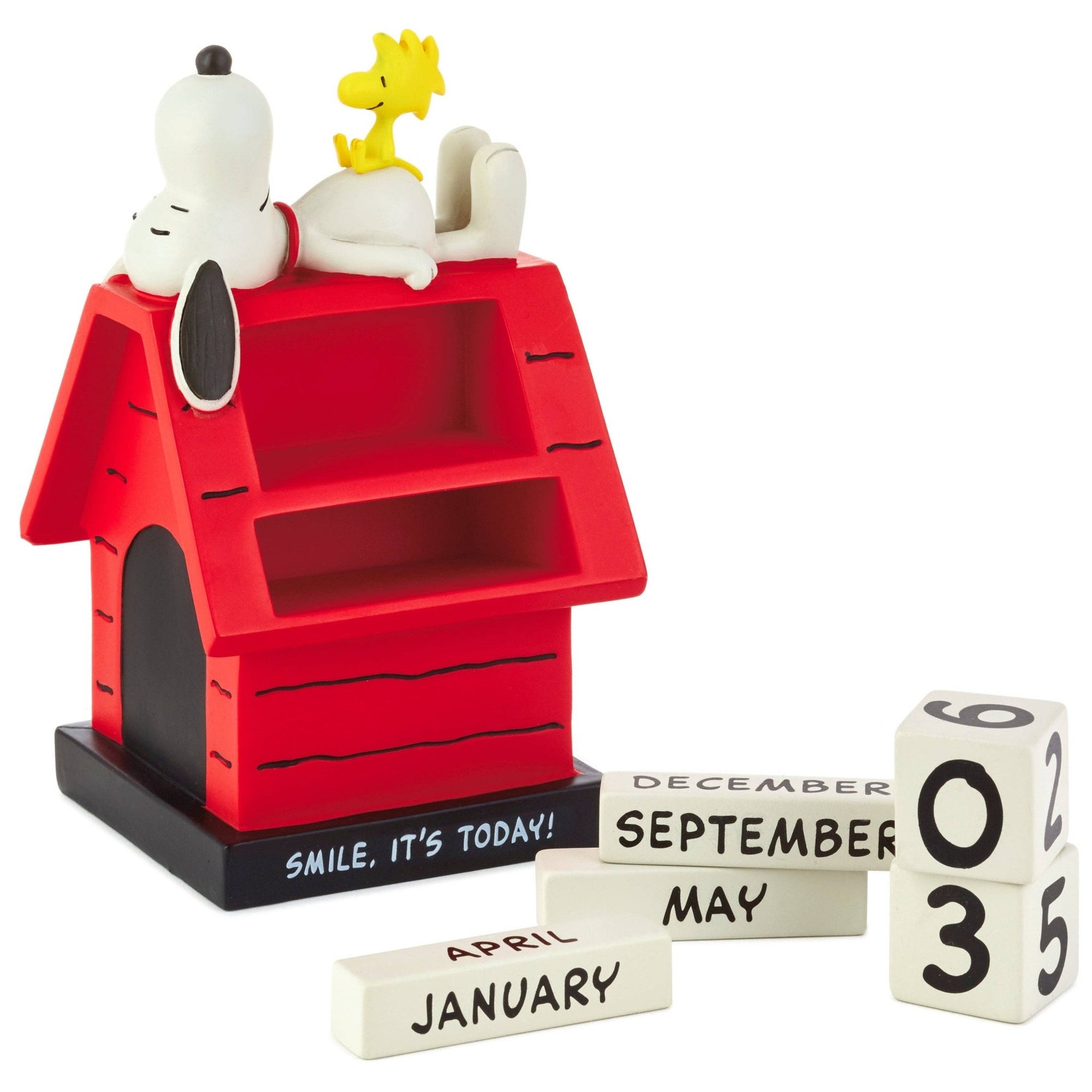 Peanuts™ Snoopy & Woodstock Perpetual Doghouse Calendar - Hallmark Modern Love Store Glasgow