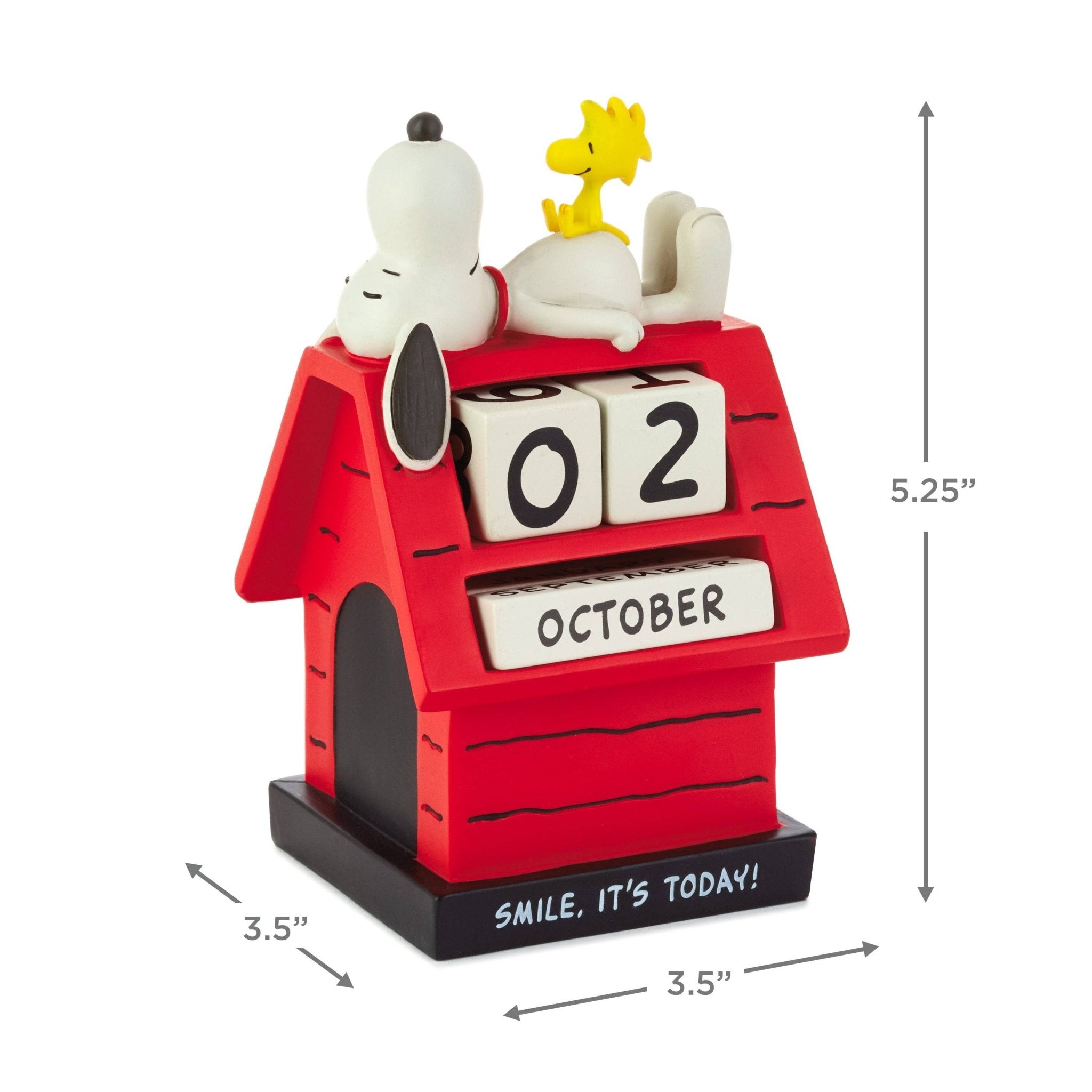 Peanuts™ Snoopy & Woodstock Perpetual Doghouse Calendar - Hallmark Modern Love Store Glasgow
