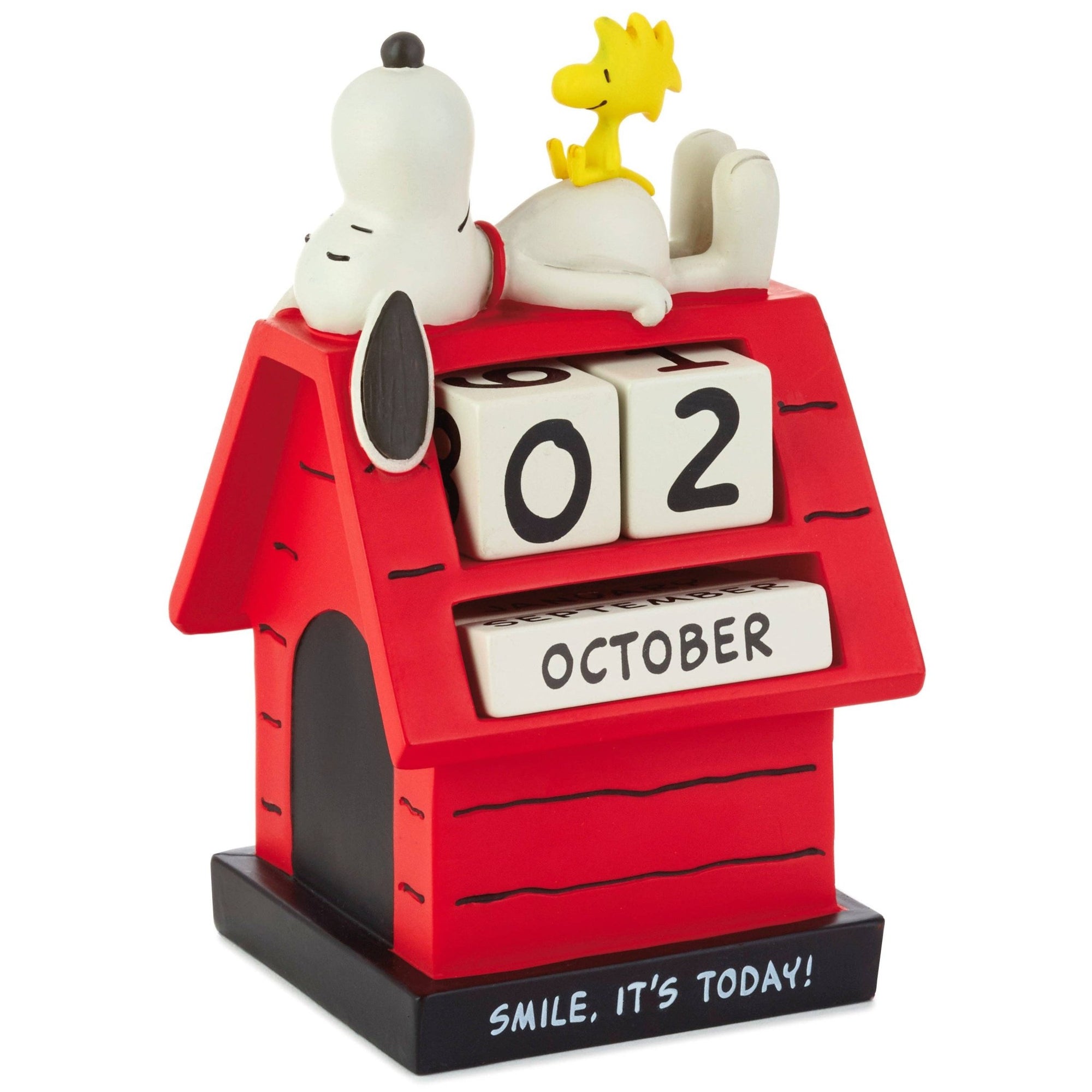 Peanuts™ Snoopy & Woodstock Perpetual Doghouse Calendar - Hallmark Modern Love Store Glasgow