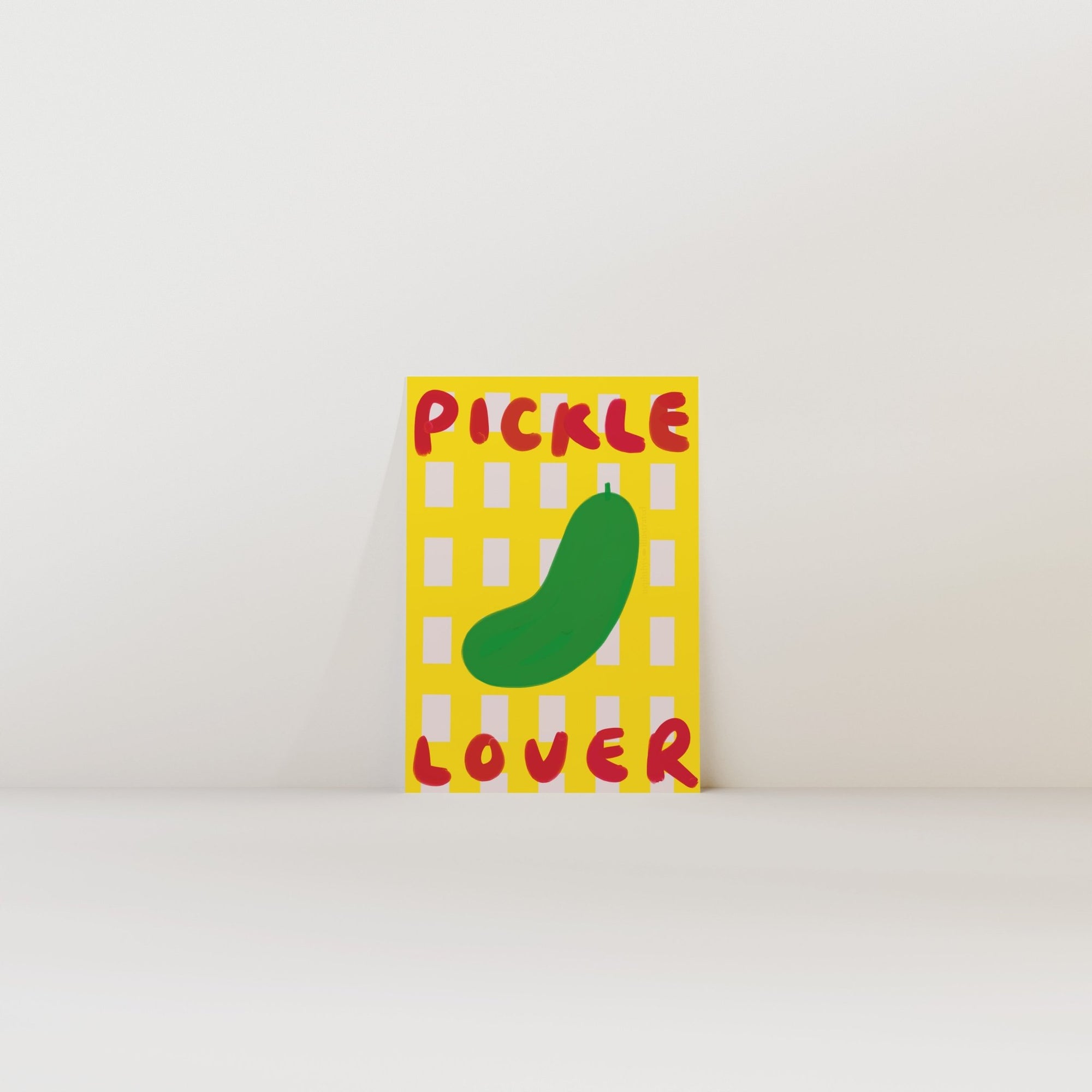 Pickle Lover Print - Print Nephtys Illustrated Modern Love Store Glasgow