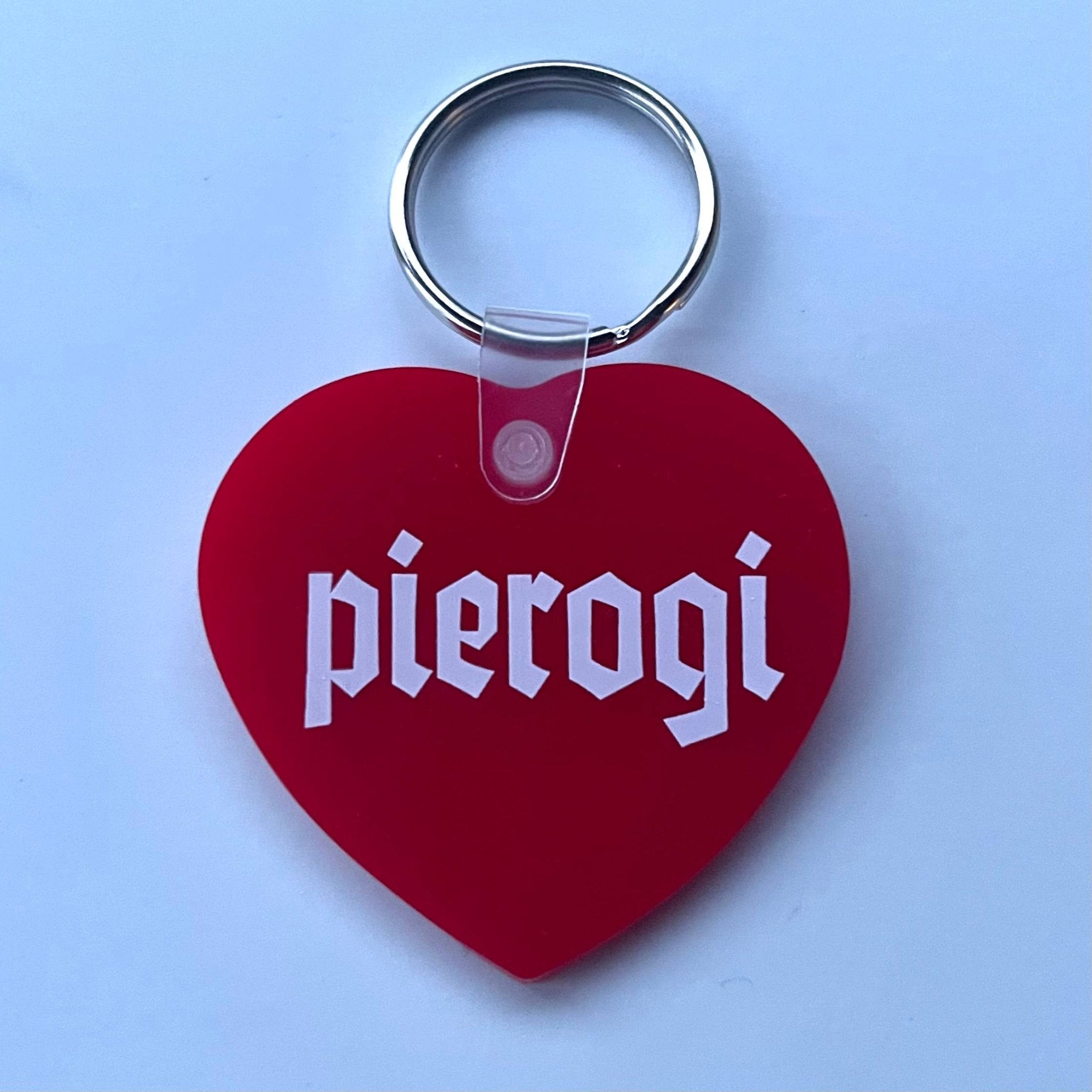 Pierogi Heart Keyring - The Silver Spider Modern Love Store Glasgow