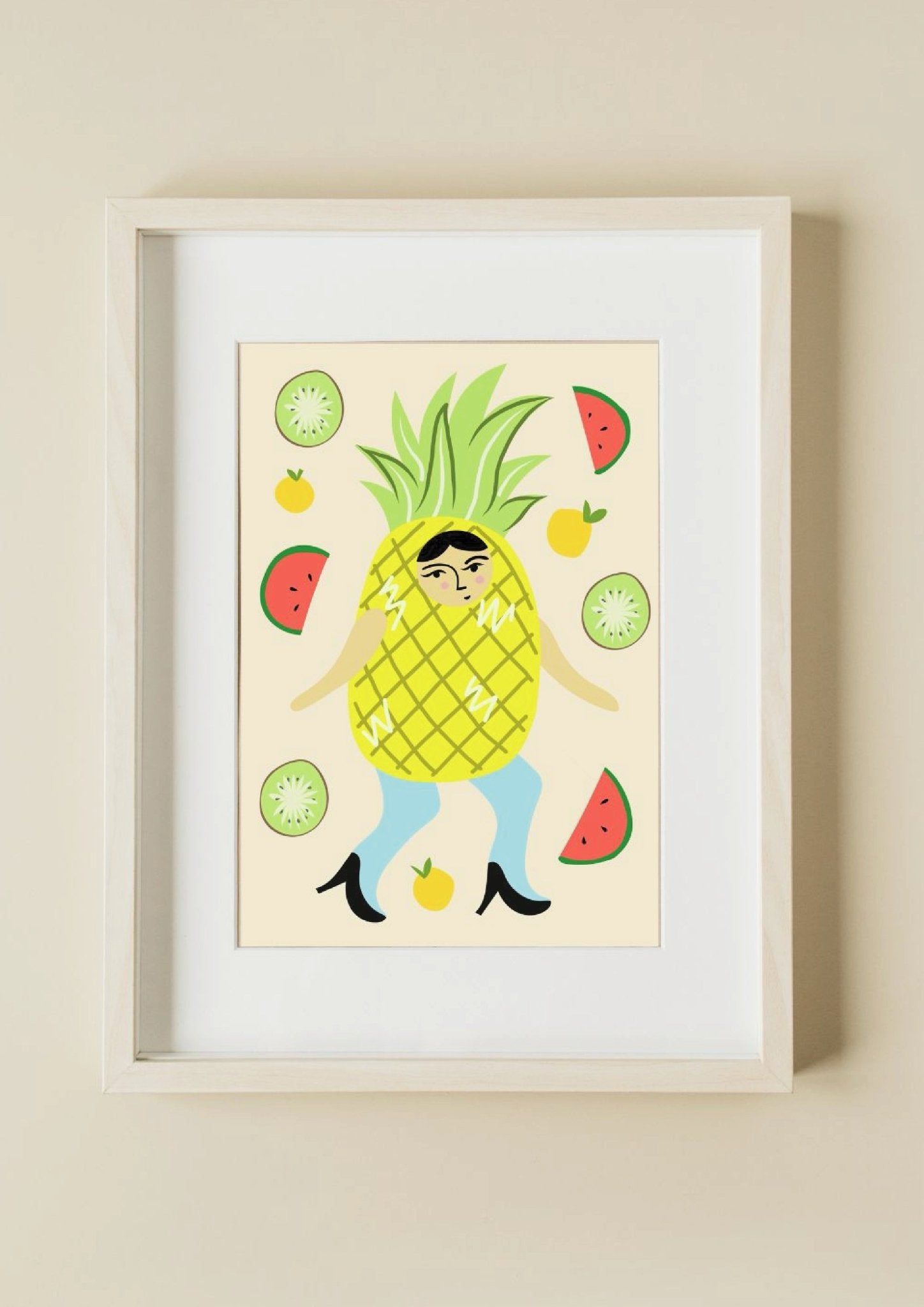 Pineapple Dance Print - Print Hannah Budd Modern Love Store Glasgow