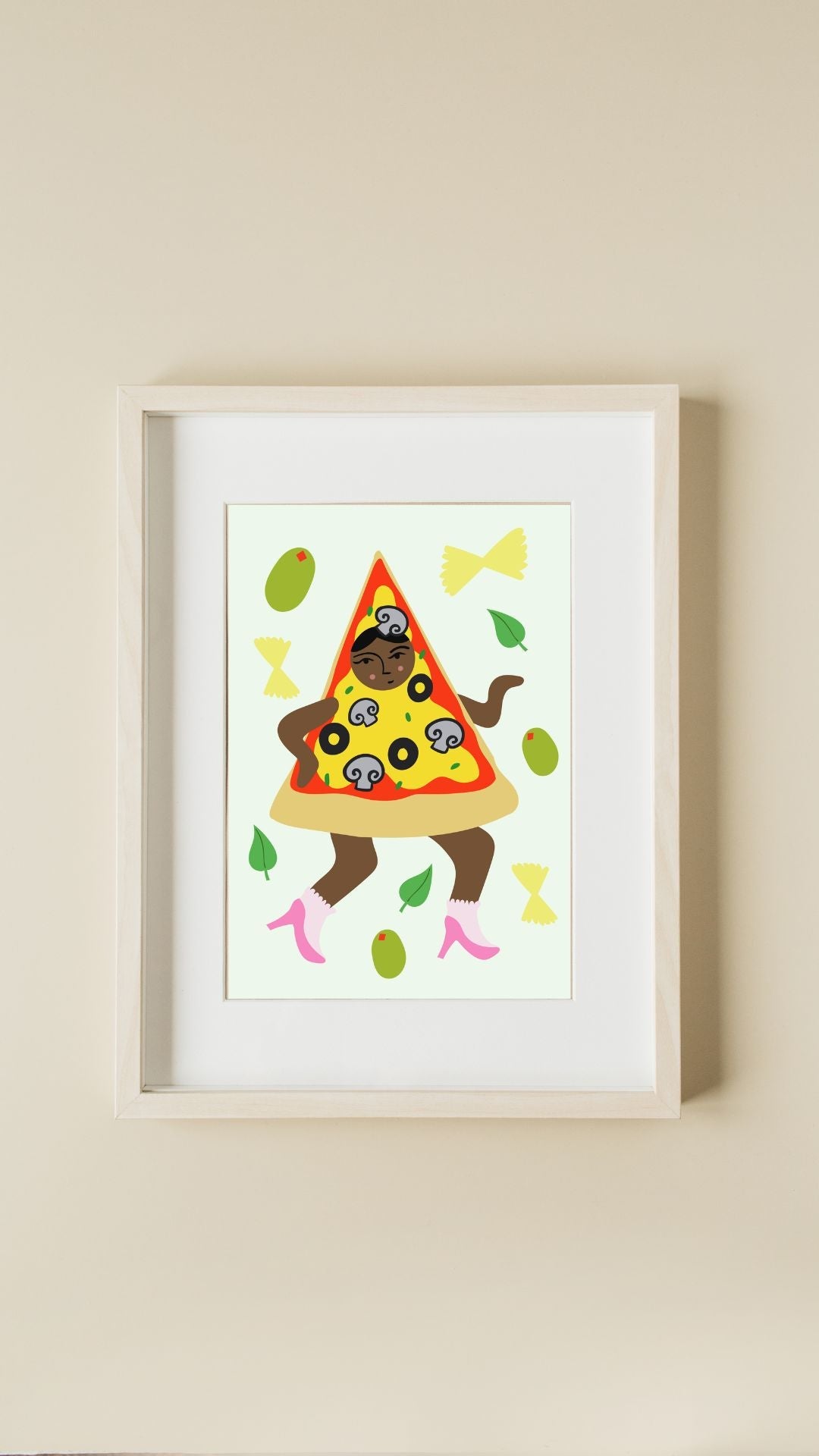 Pizza Dance Print - Print Hannah Budd Modern Love Store Glasgow