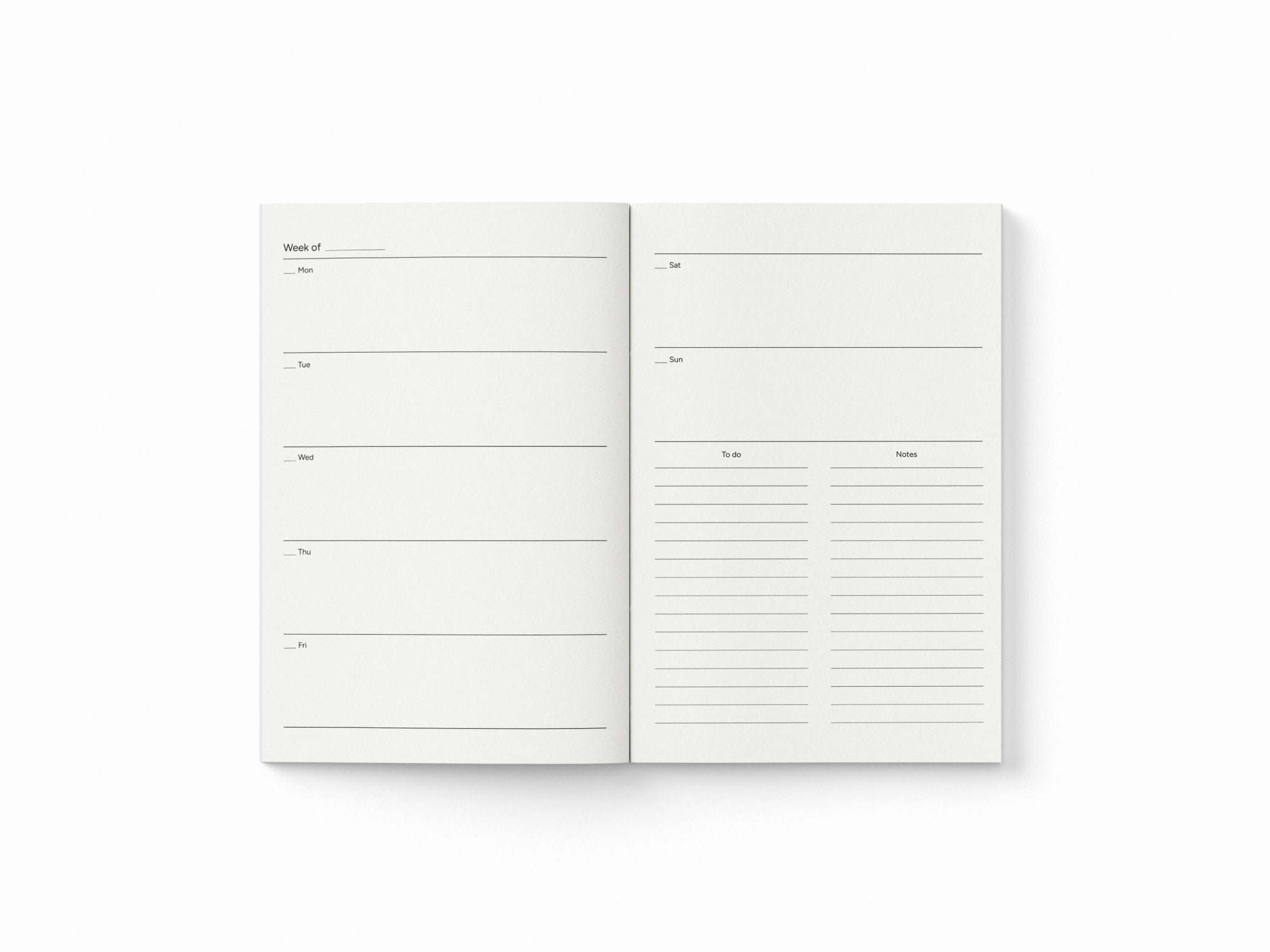 Undated Pocket Diary | Mini Daily Planner - by Eat the Moon | Cute stationery  at Modern Love Store