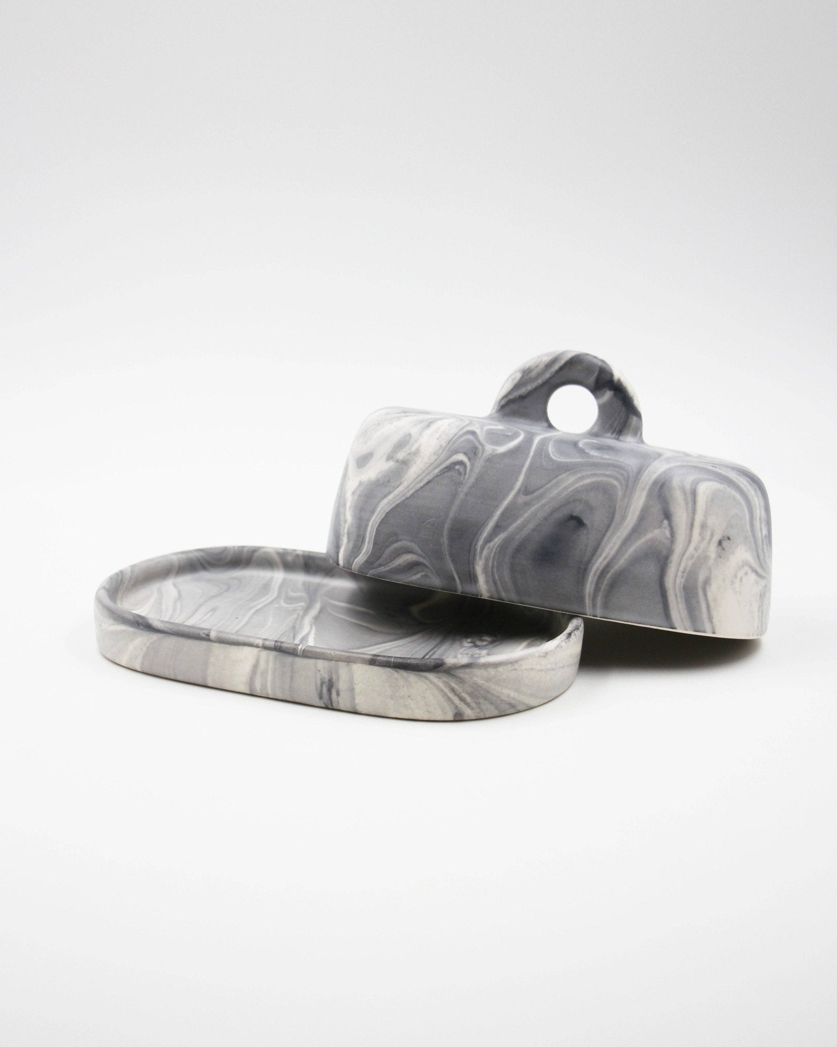 Butter Dish Marble Black - Pó de Barro Modern Love Store Glasgow