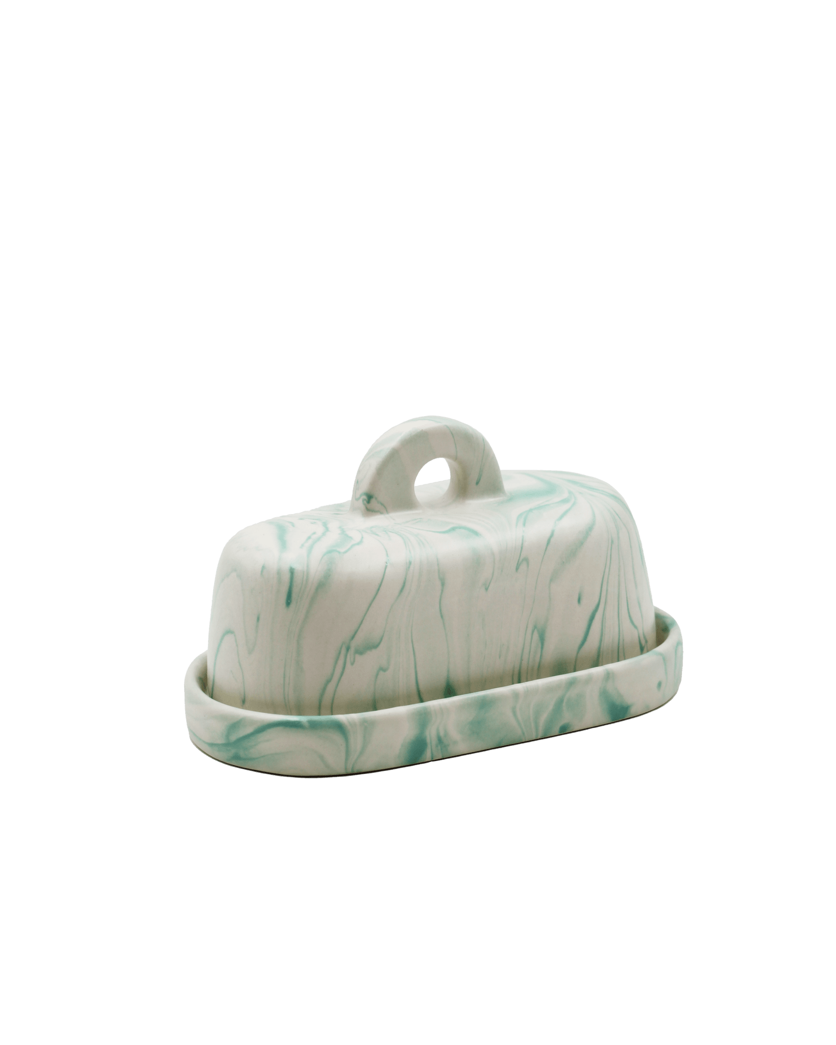Butter Dish Marble Green - Pó de Barro Modern Love Store Glasgow