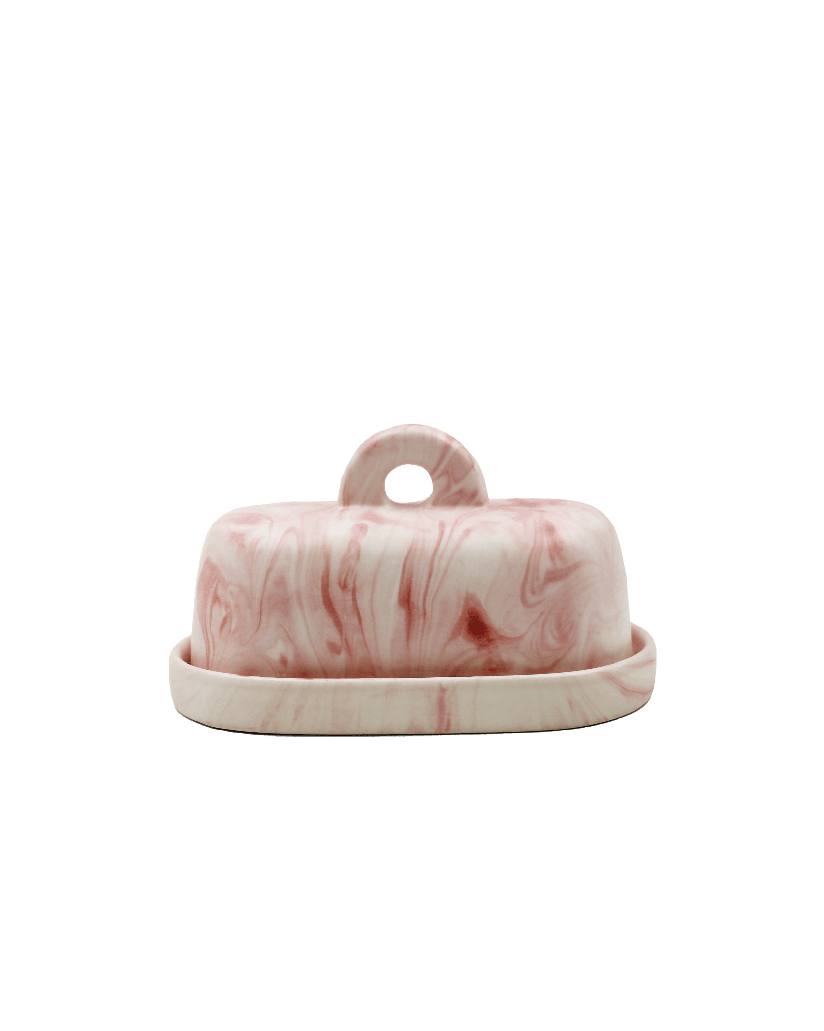 Butter Dish Marble Pink - Pó de Barro Modern Love Store Glasgow