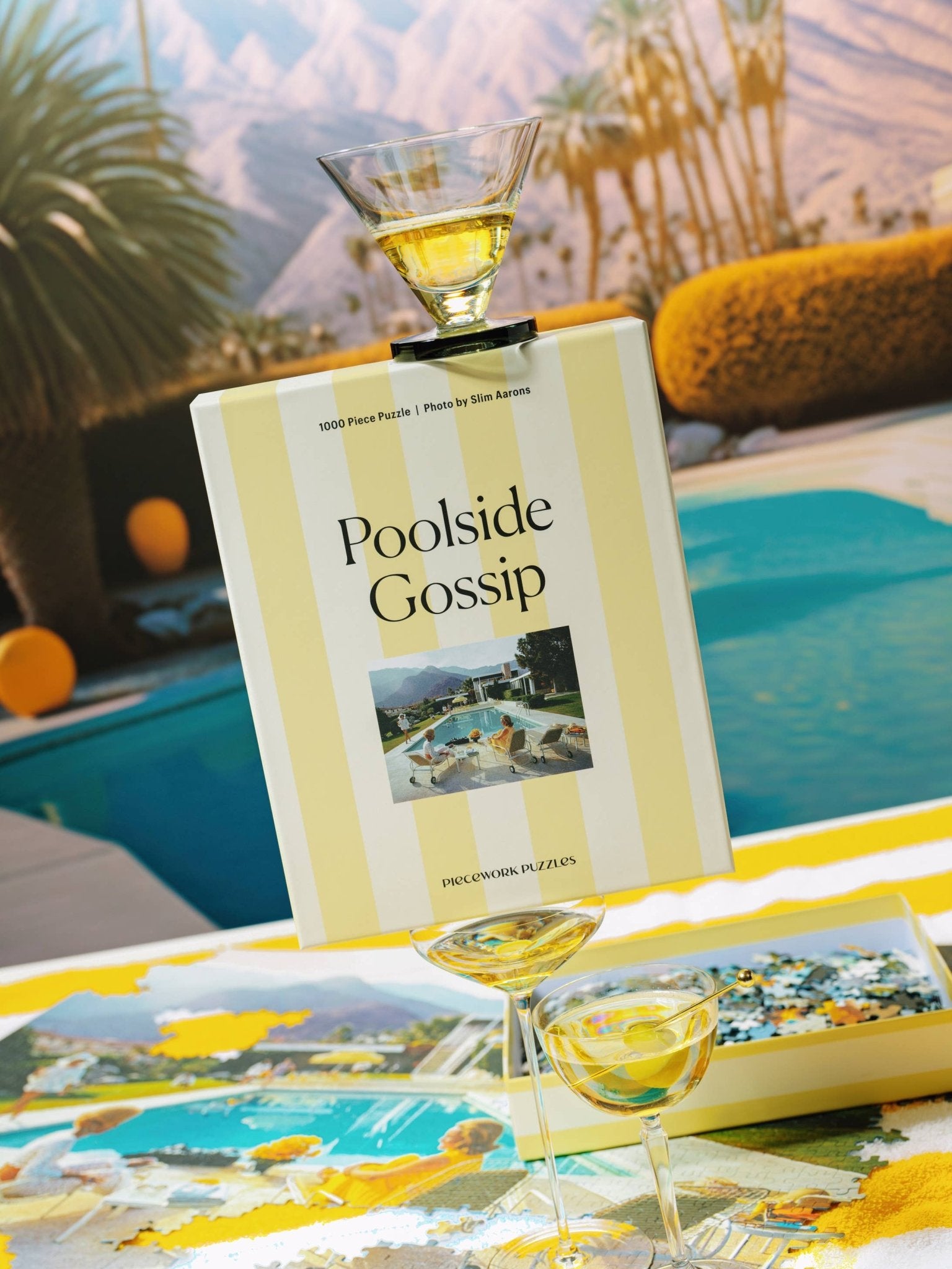 Poolside Gossip - Slim Aarons Collab - 1000 Piece Puzzle - Piecework Modern Love Store Glasgow