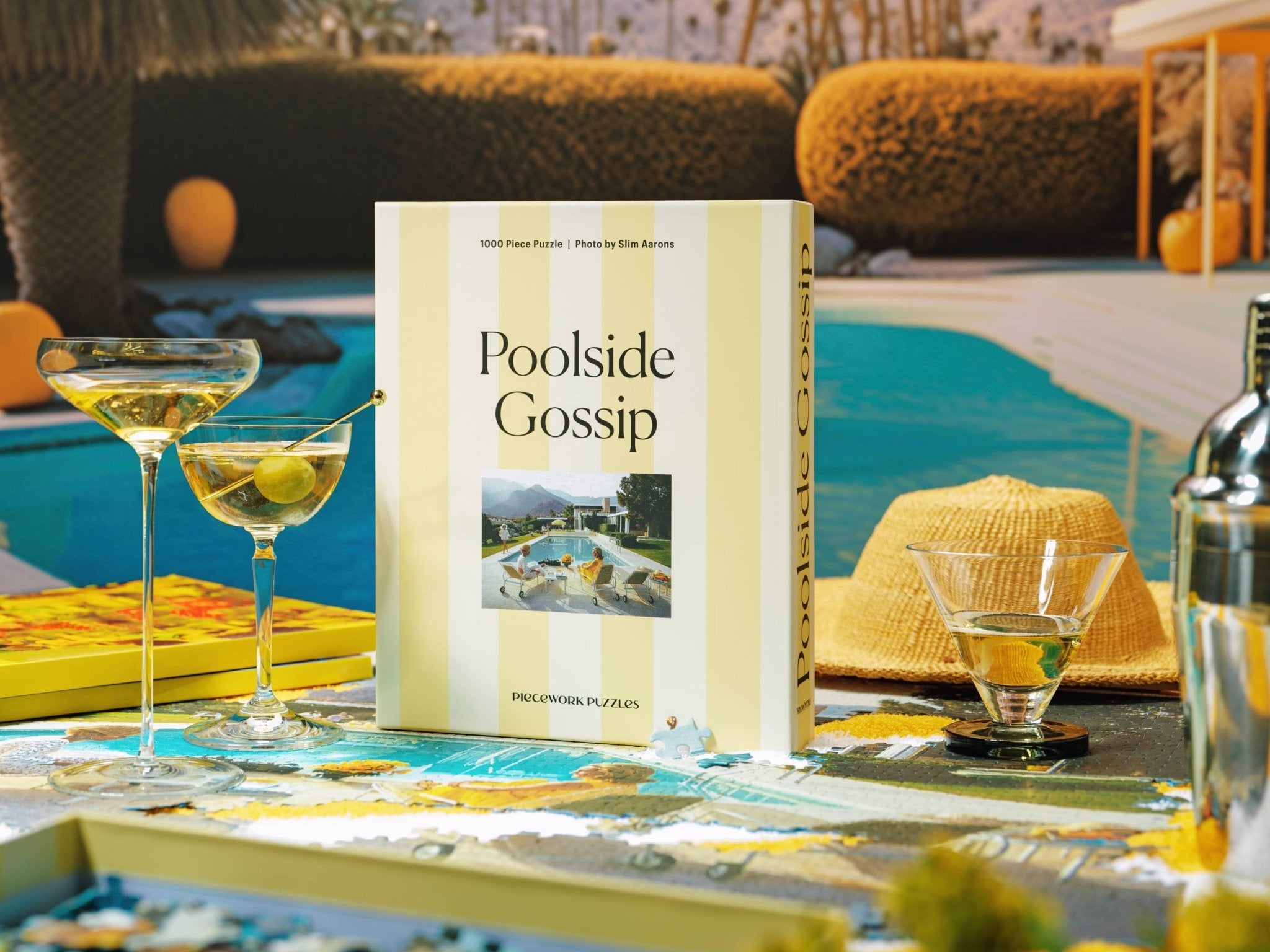 Poolside Gossip - Slim Aarons Collab - 1000 Piece Puzzle - Piecework Modern Love Store Glasgow