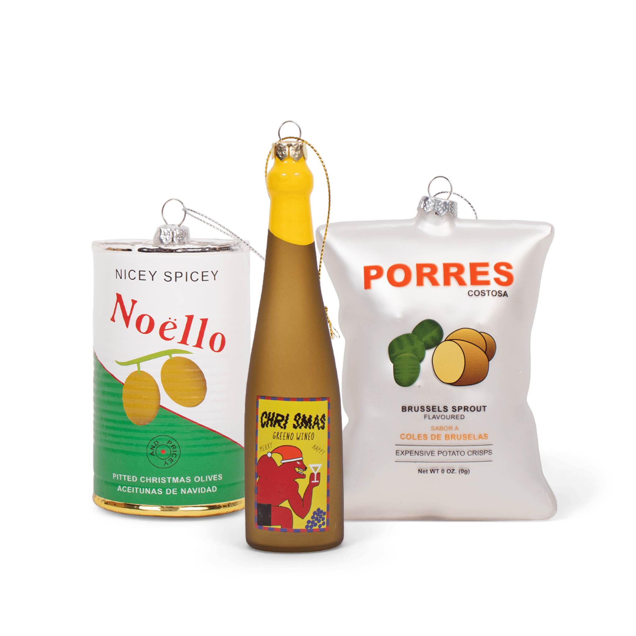 Porres Crisps Christmas Christmas Bauble - studio THIE Modern Love Store Glasgow