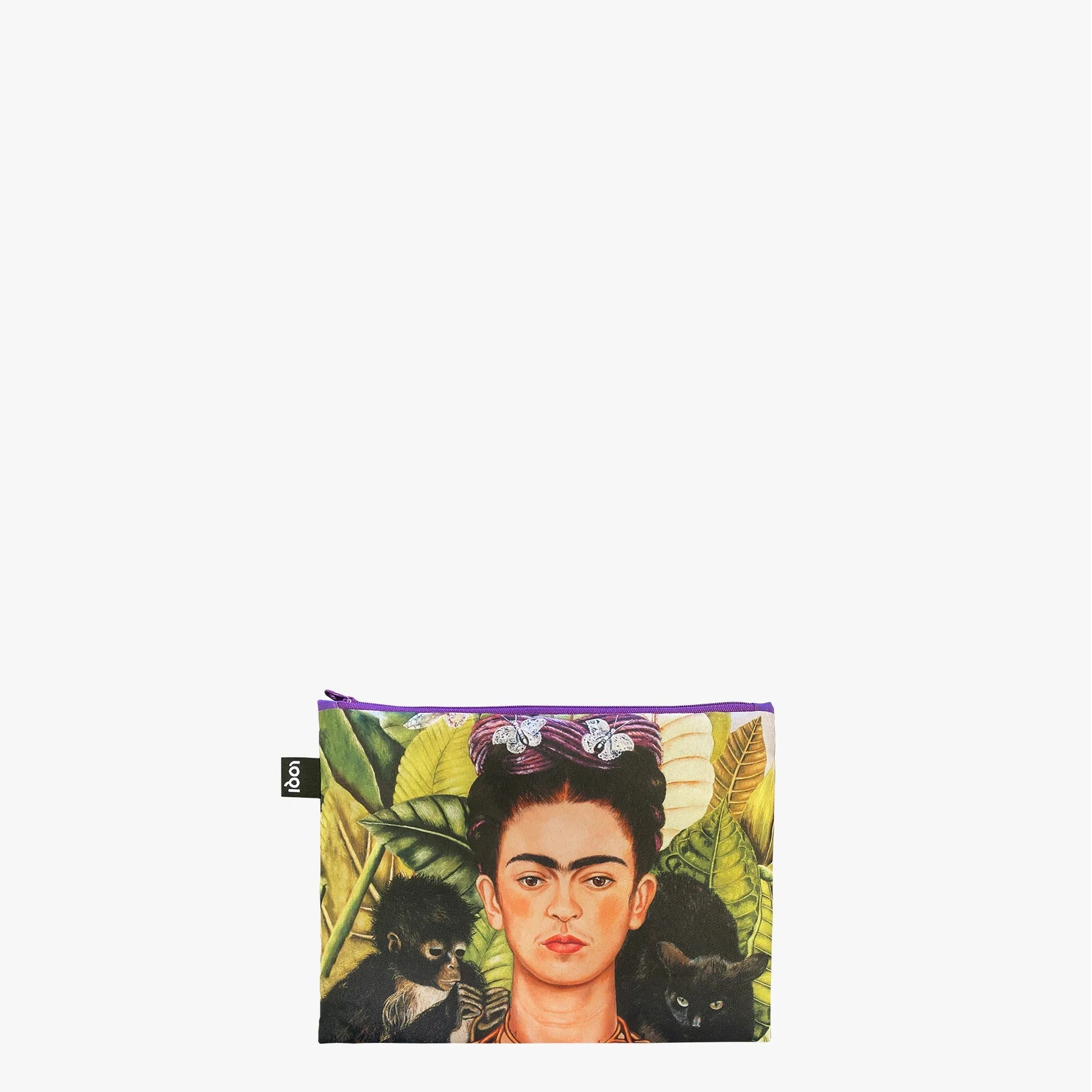 LOQI Frida Kahlo Zip Pockets - Set of 3 - pouch LOQI Modern Love Store Glasgow