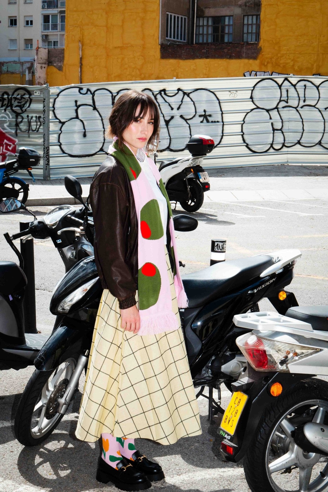 Pre Order Olive Scarf - Scarf Eat My Socks Modern Love Store Glasgow