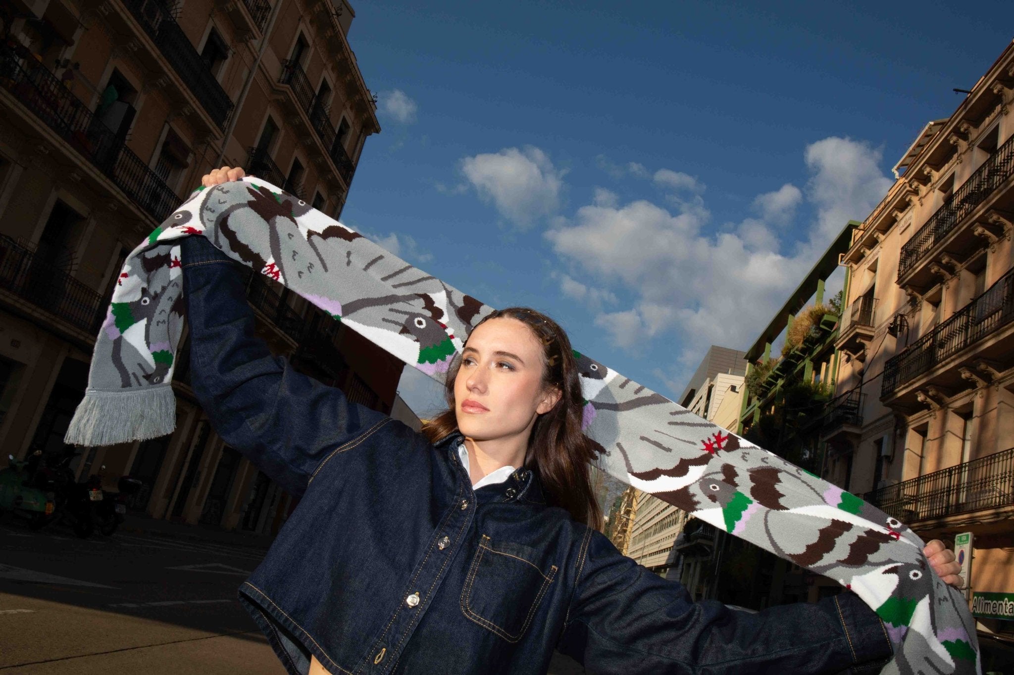 Pre Order Pigeon Scarf - Scarf Eat My Socks Modern Love Store Glasgow