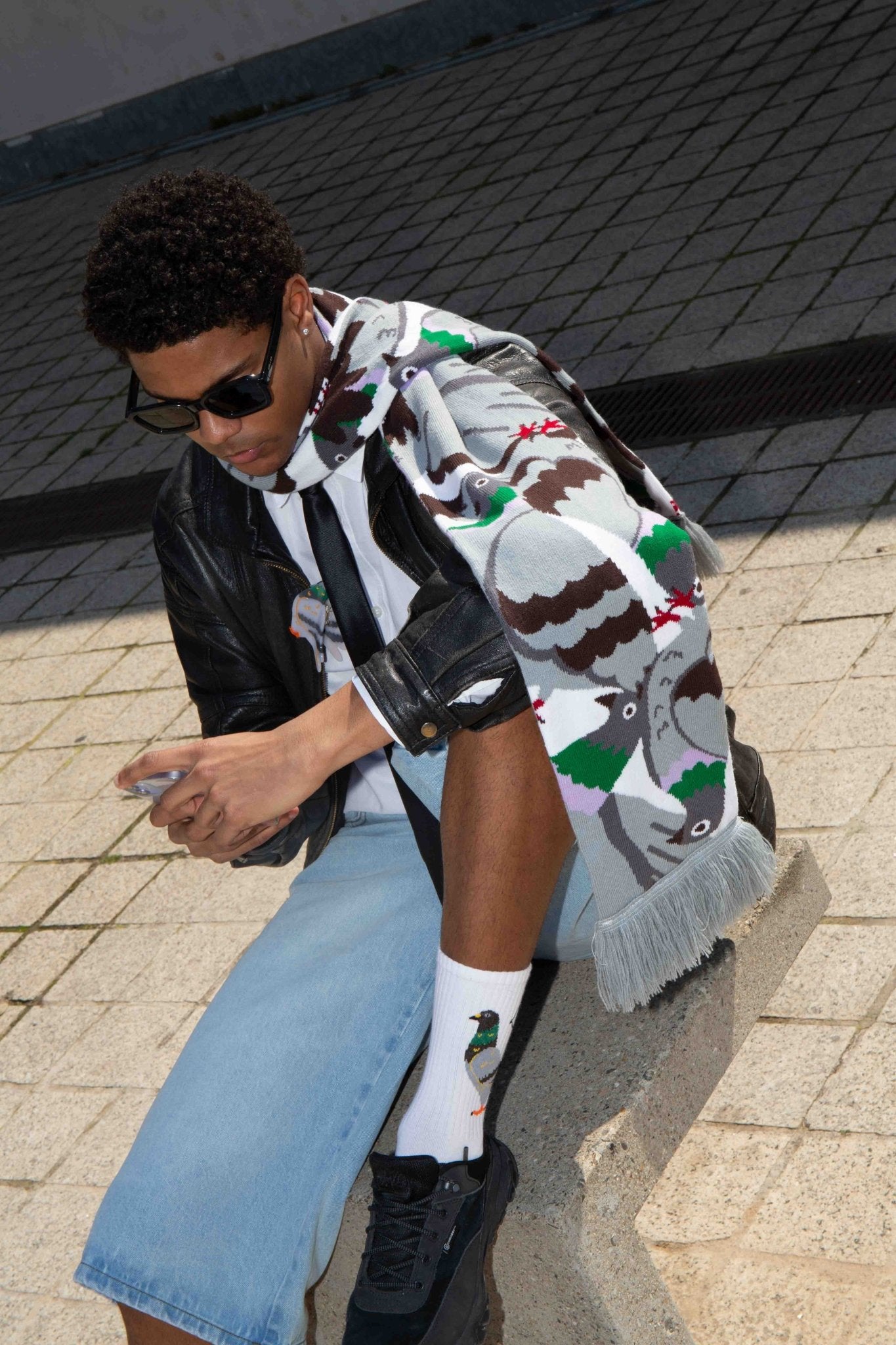 Pre Order Pigeon Scarf - Scarf Eat My Socks Modern Love Store Glasgow