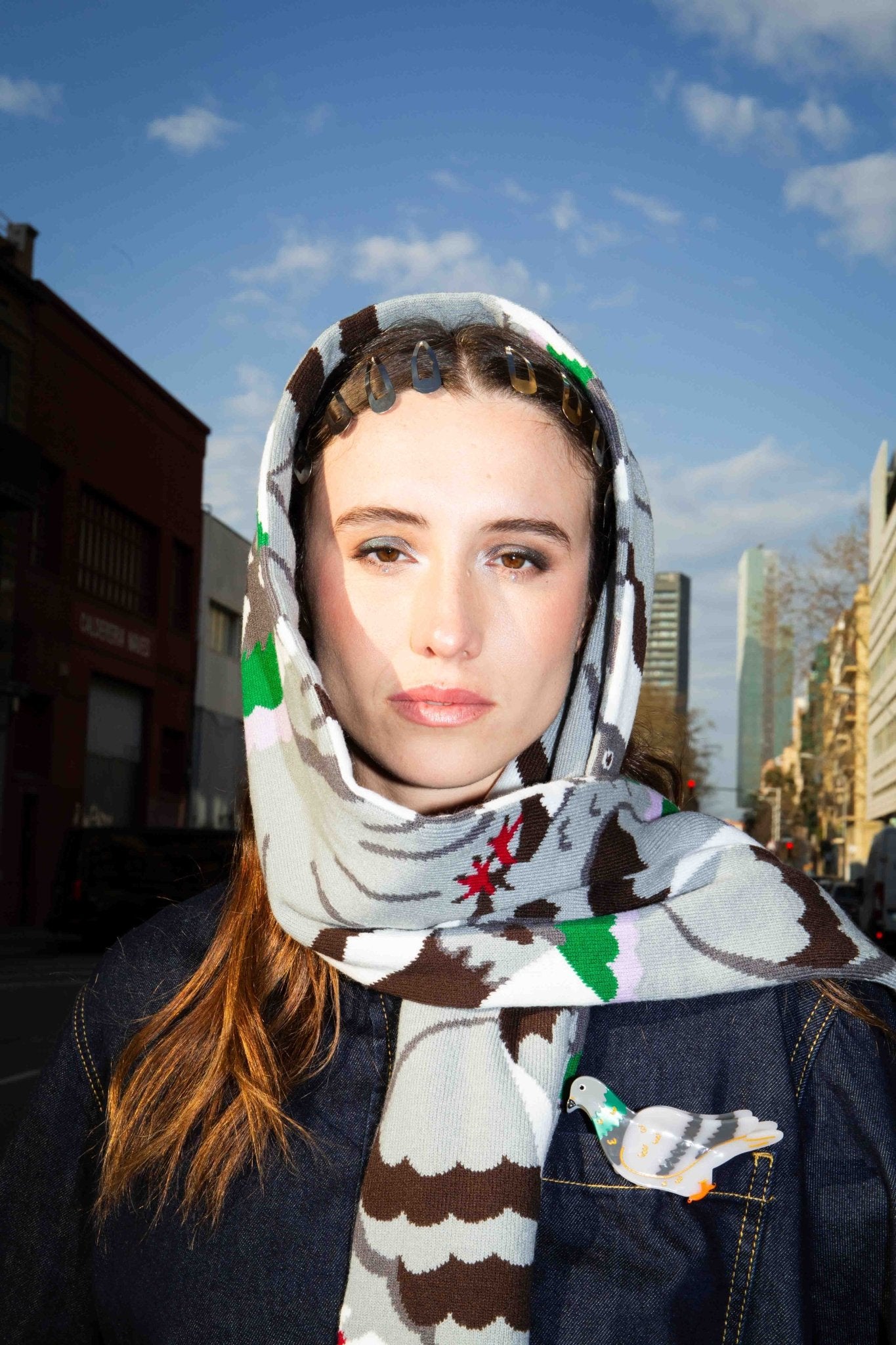Pre Order Pigeon Scarf - Scarf Eat My Socks Modern Love Store Glasgow