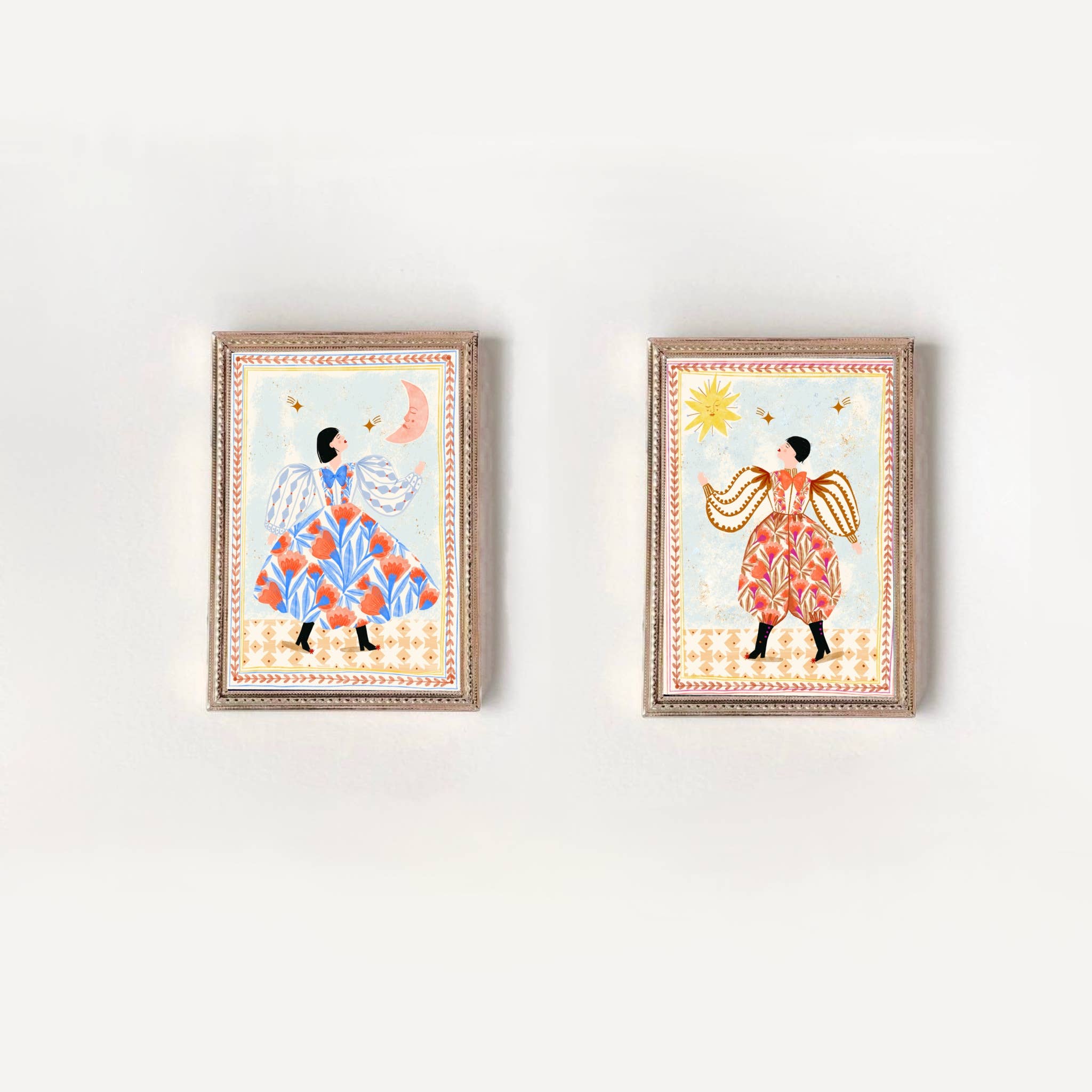 Folk Woman - A4 - Print Carole Hillman Modern Love Store