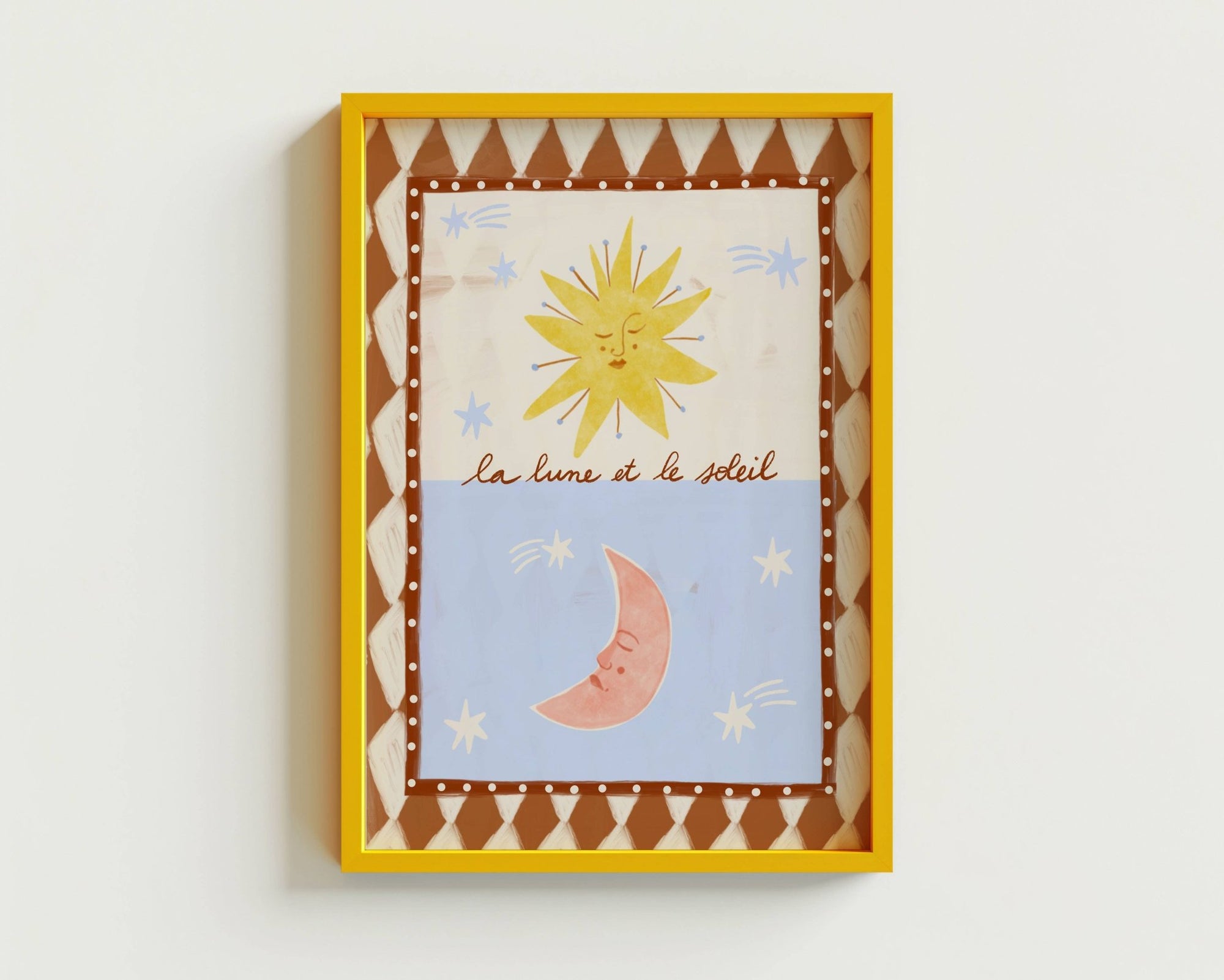 La lune et le soleil print - A4 - Print Carole Hillman Modern Love Store Glasgow