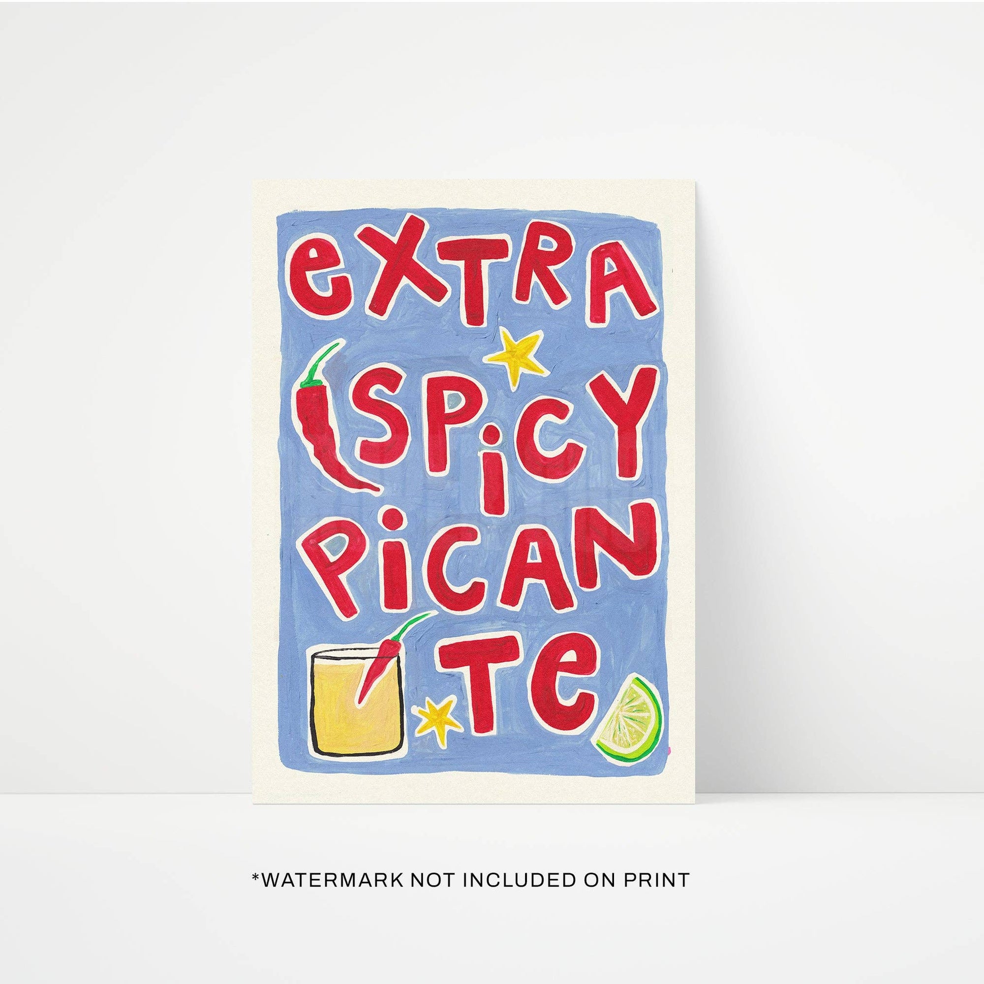 Extra Spicy Picante Print - Print Proper Good Modern Love Store Glasgow
