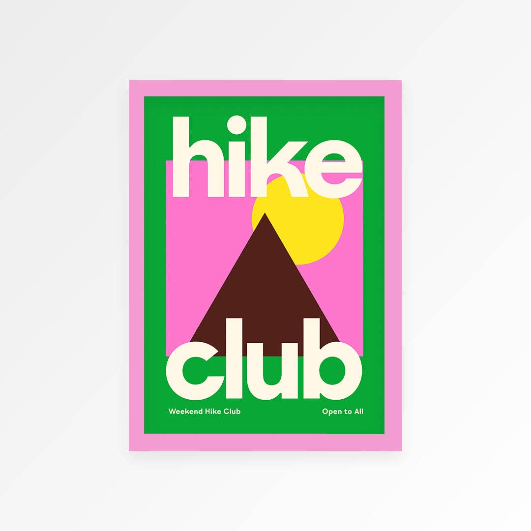 Hike Club Print - Print Proper Good Modern Love Store Glasgow