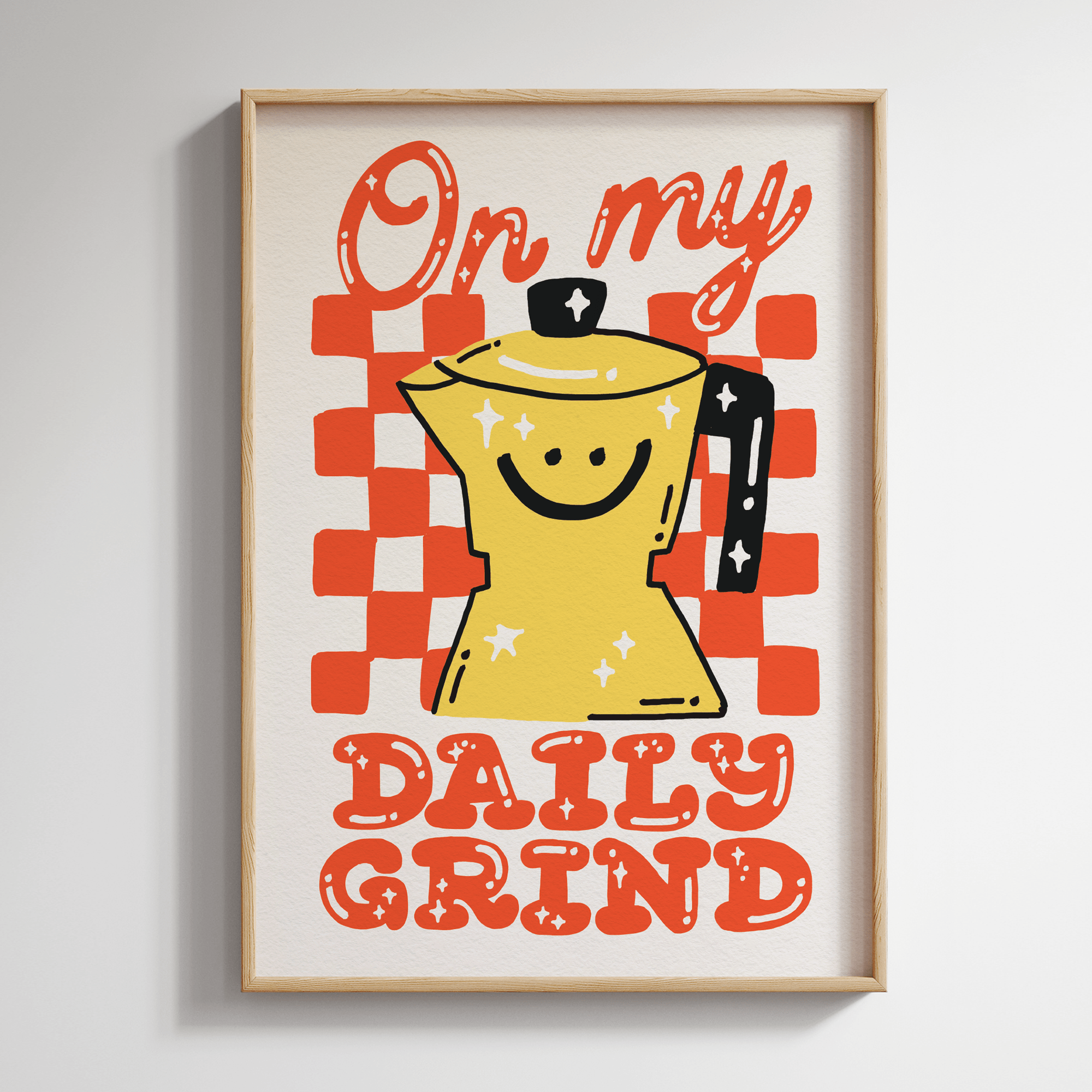 On My Daily Grind Print - Print SANDERS DE ROEPER Modern Love Store Glasgow