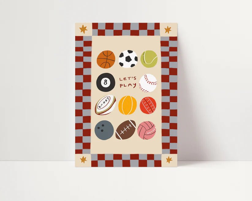 Lets Play Print - A3 art - prints  print