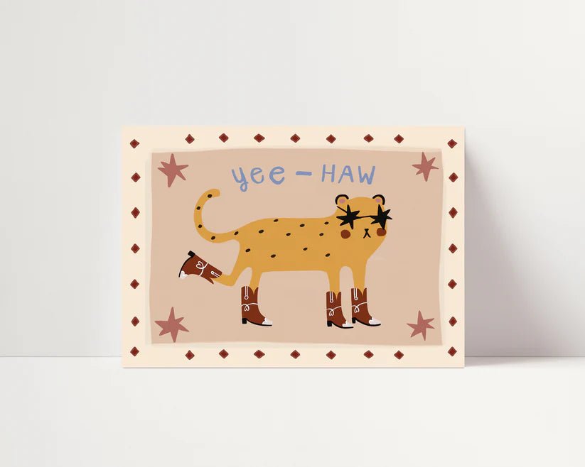 Ye Haw Cheetah Print - A3 - print Simply Extra Jordanary Modern Love Store