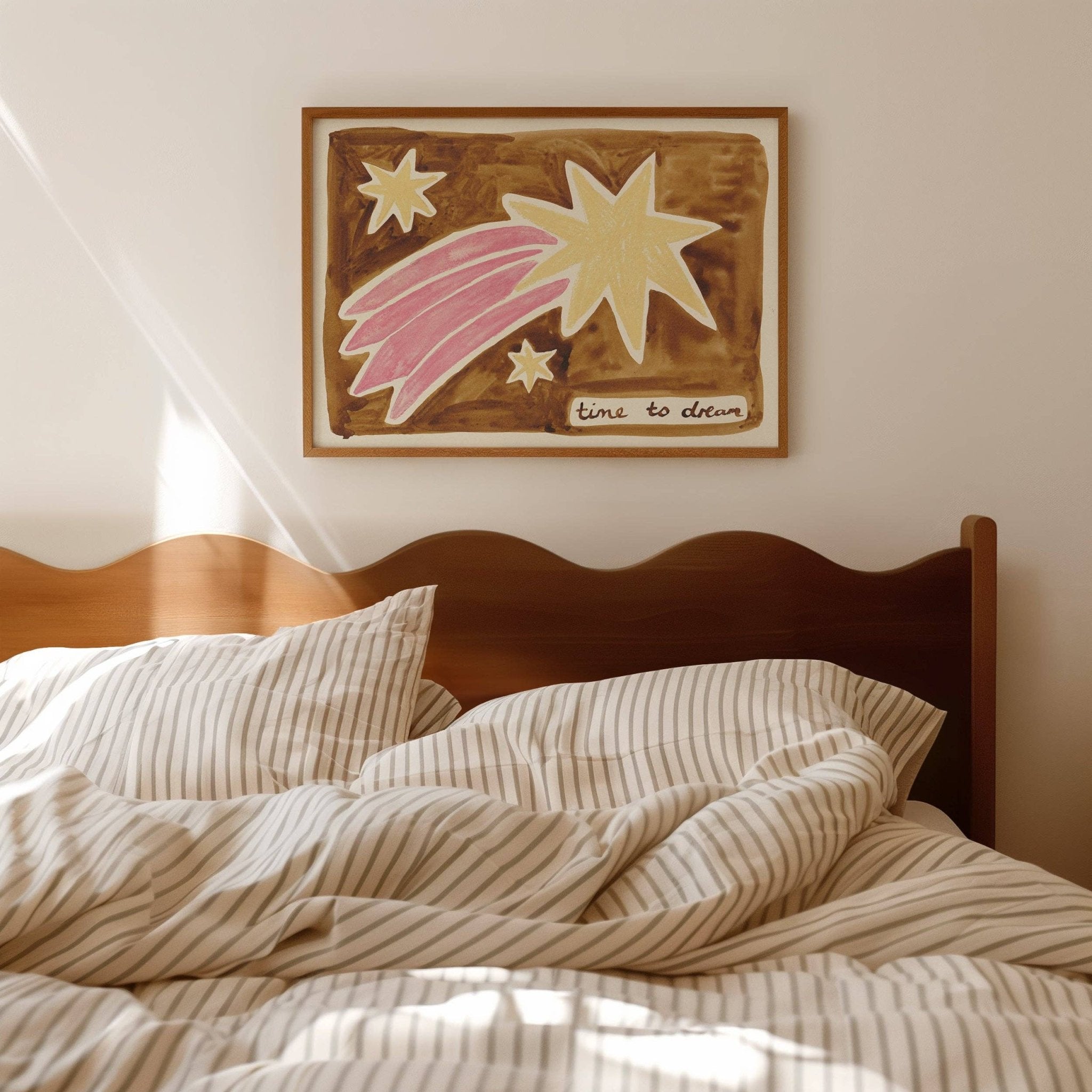 Dream Quote Bedroom Hand Painted Print A4 art - prints 
