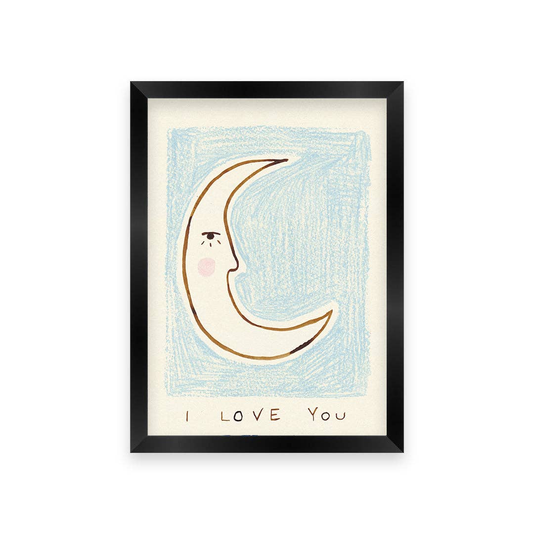Love You Bedroom Hand Painted Print: Unframed / A3 (297 x 420mm) art - prints 
