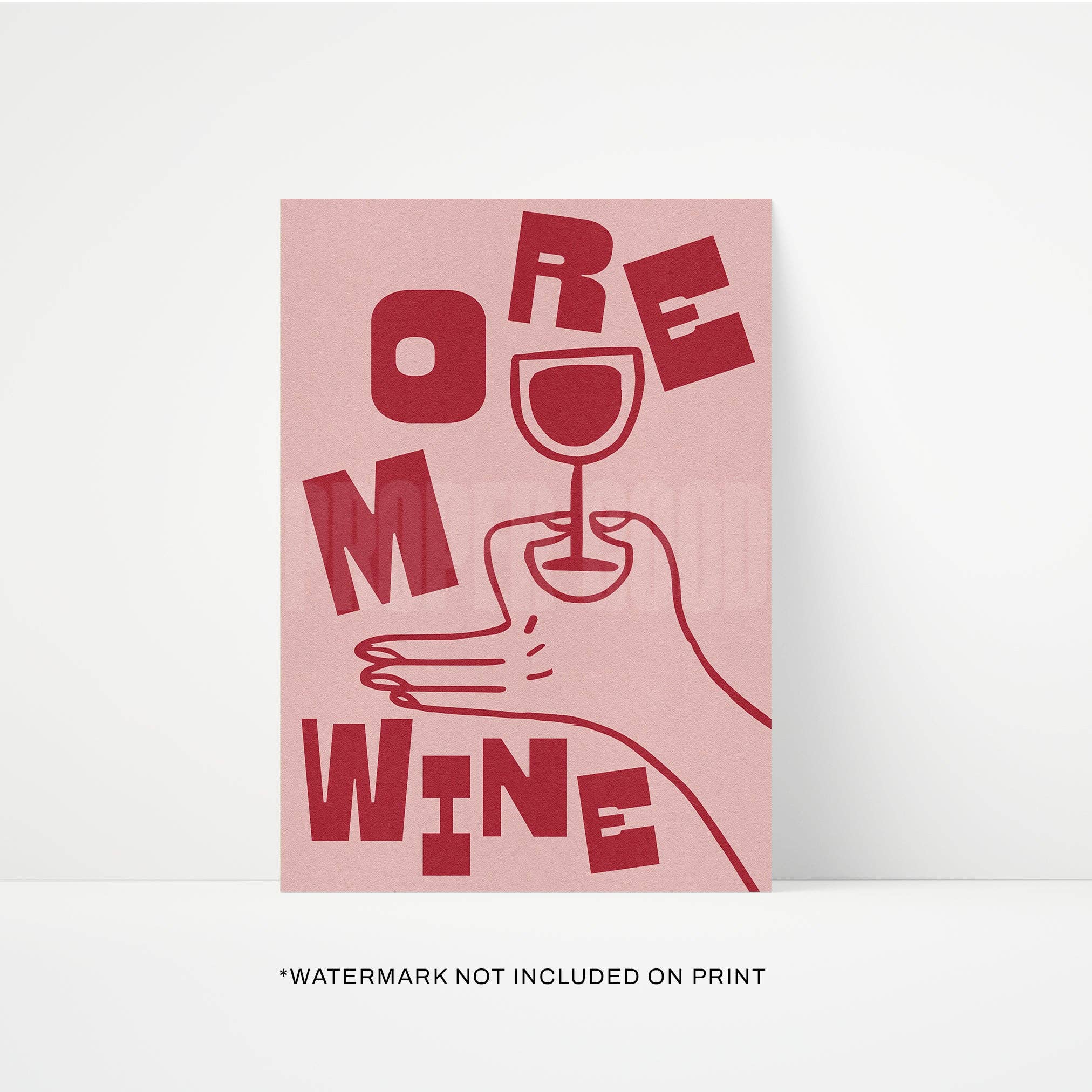 More Wine Print A3 art - prints 