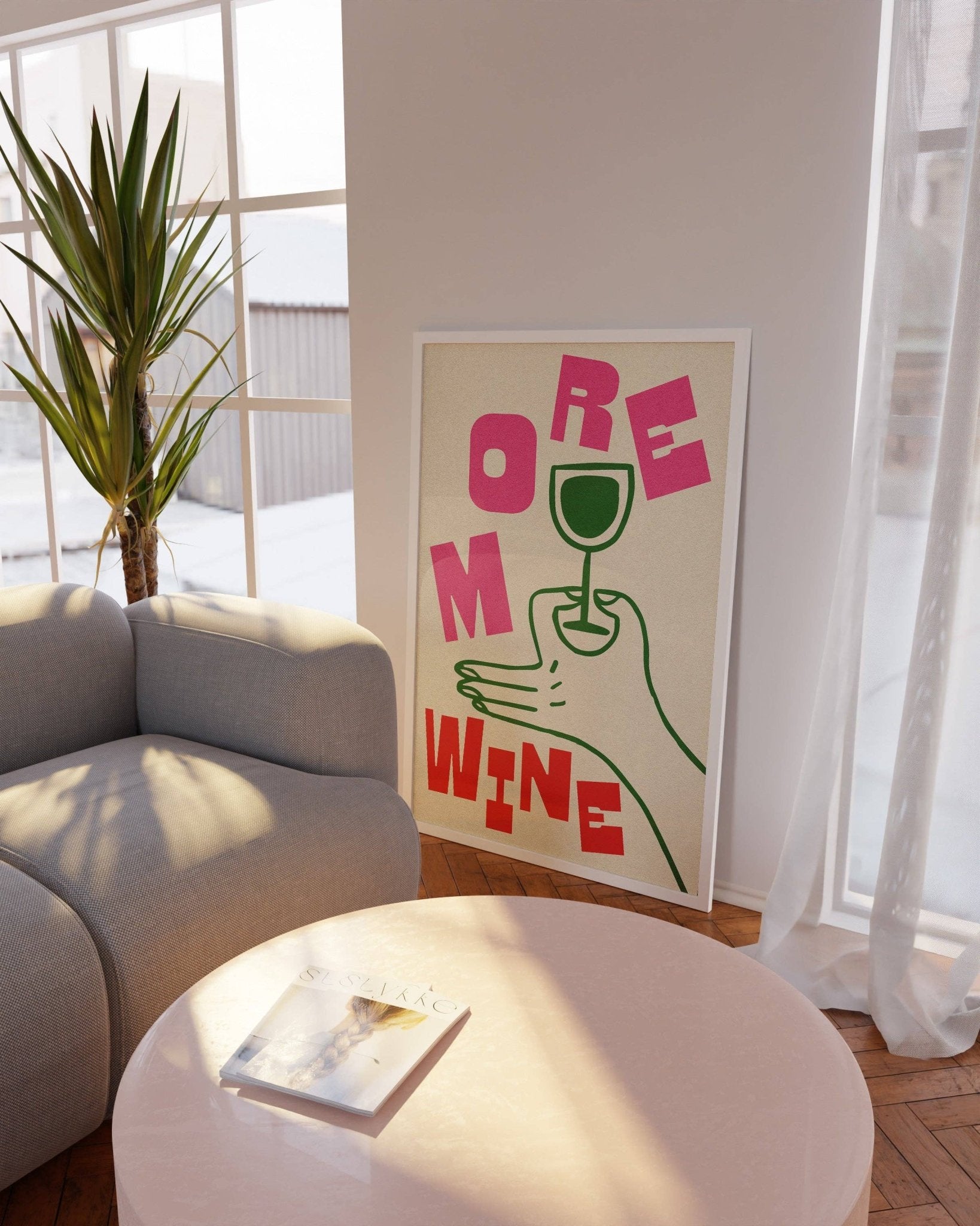 More Wine Print A3 art - prints 