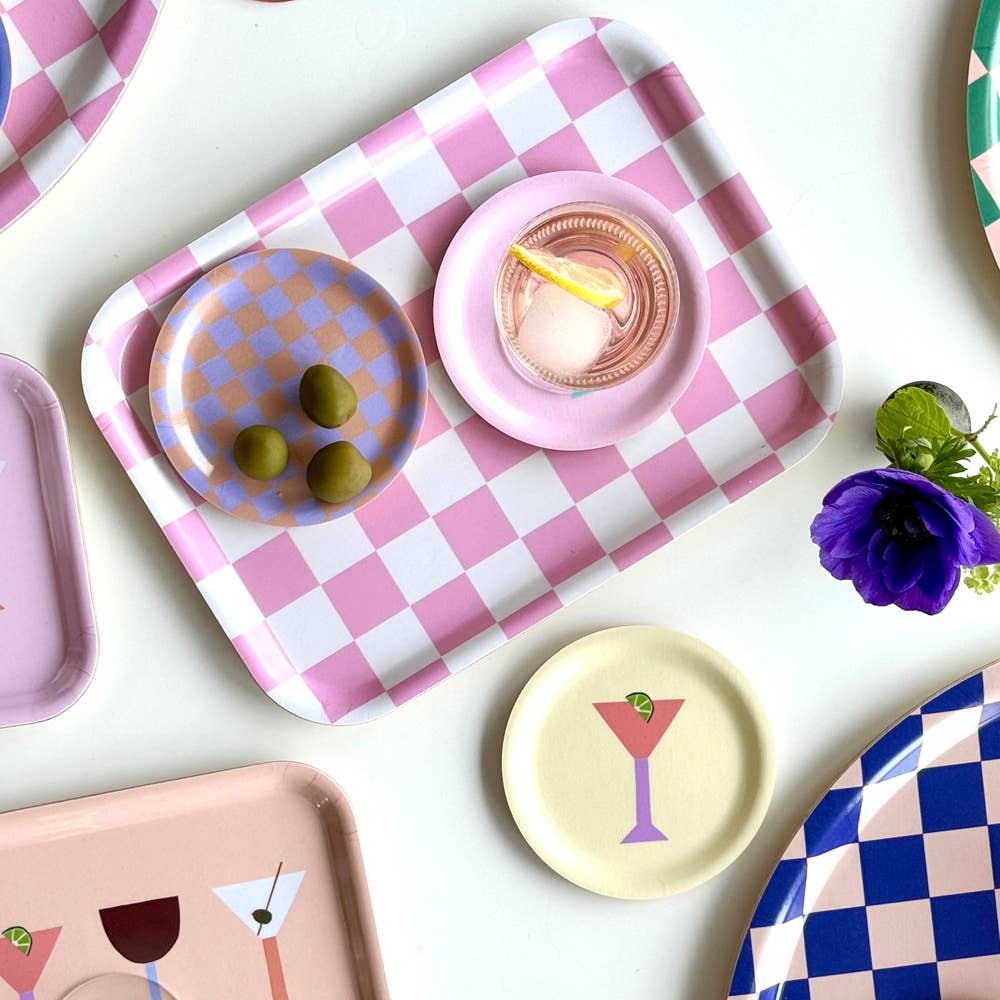 Raspberry & Cream Serving Tray - BLU KAT Modern Love Store Glasgow