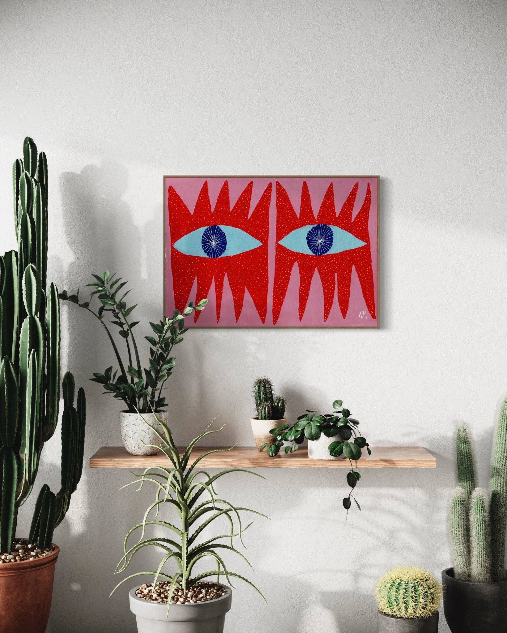 Red eyes Print - Nancy McKie Modern Love Store Glasgow
