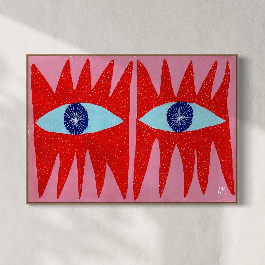 Red eyes Print - Nancy McKie Modern Love Store Glasgow