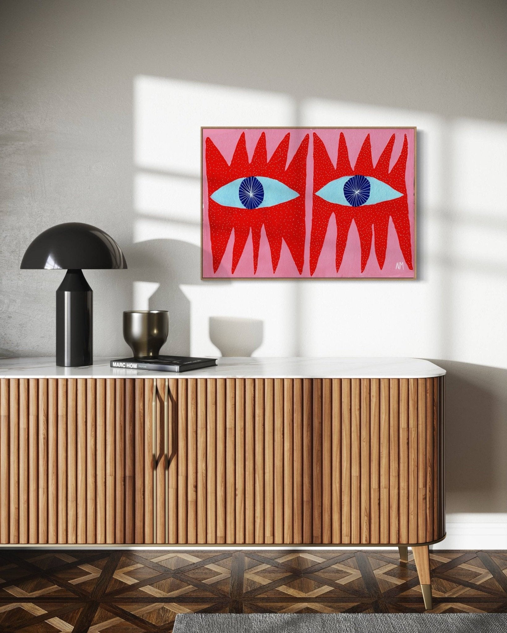 Red eyes Print - Nancy McKie Modern Love Store Glasgow