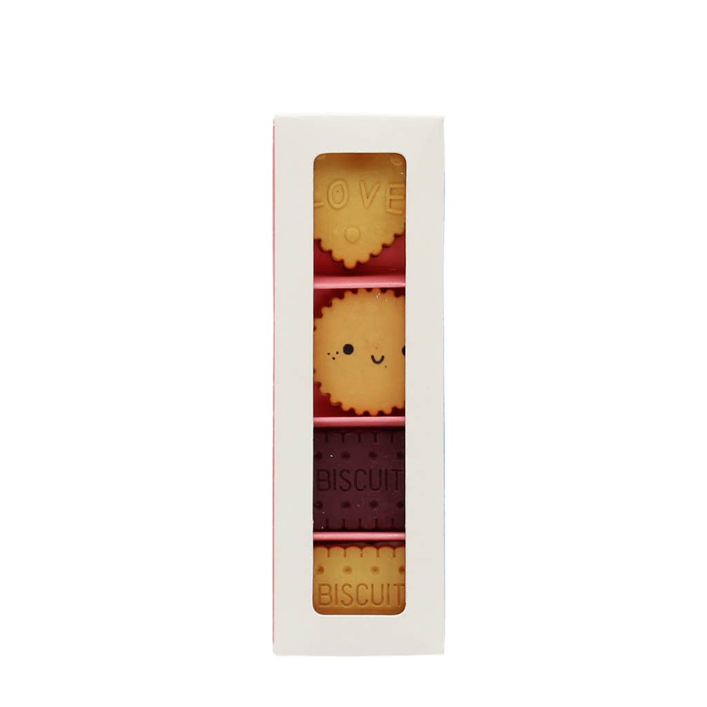 Erasers (set of 4) - Biscuits 5027455456782