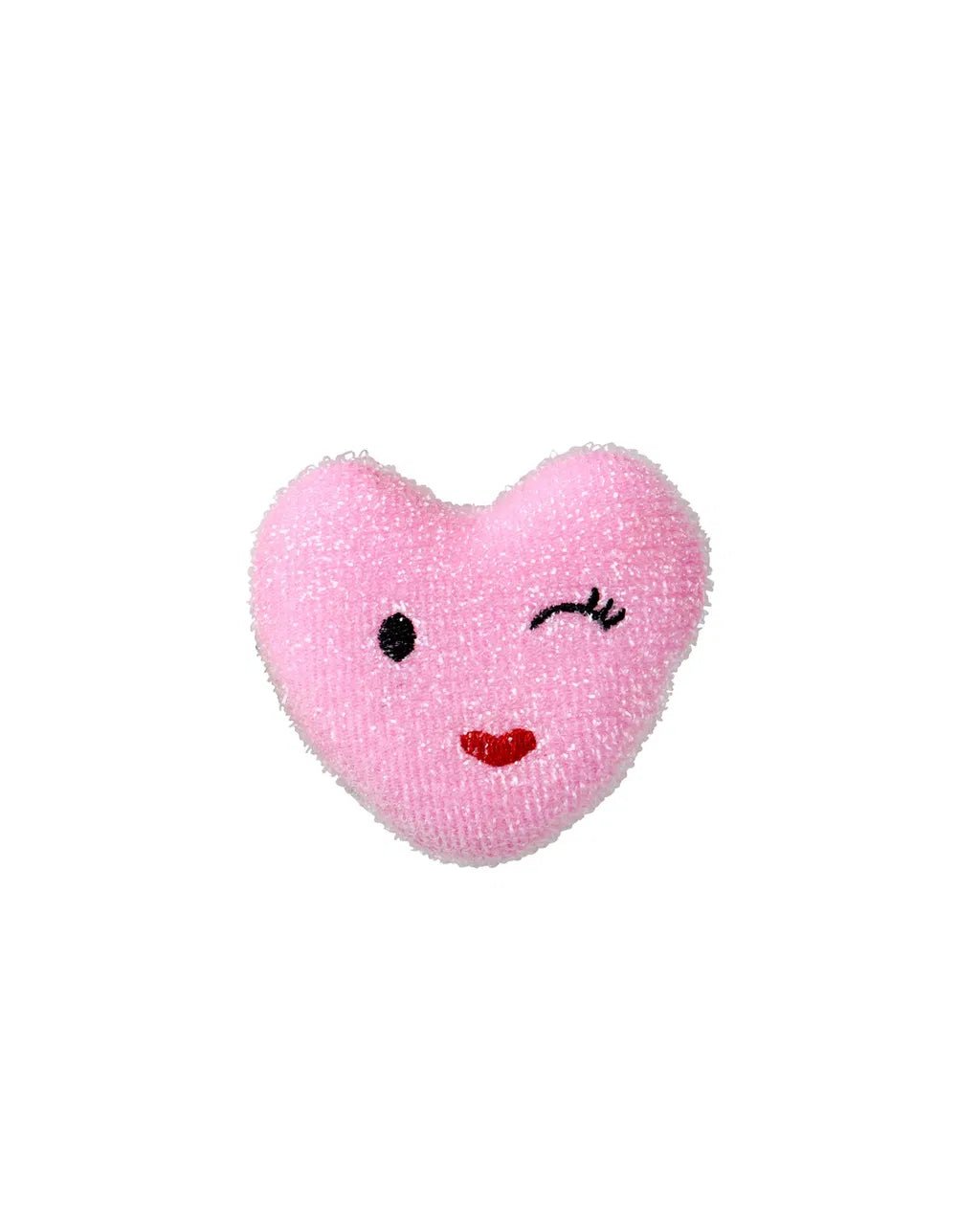 Heart shaped kitchen sponges in pink by Rice