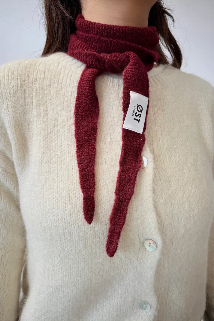 Sofie Scarf - Burgundy - Scarf Ost London Modern Love Store Glasgow