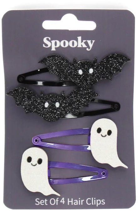 Set of 4 Spooky Hair Clips - hair clip spooky Modern Love Store Glasgow