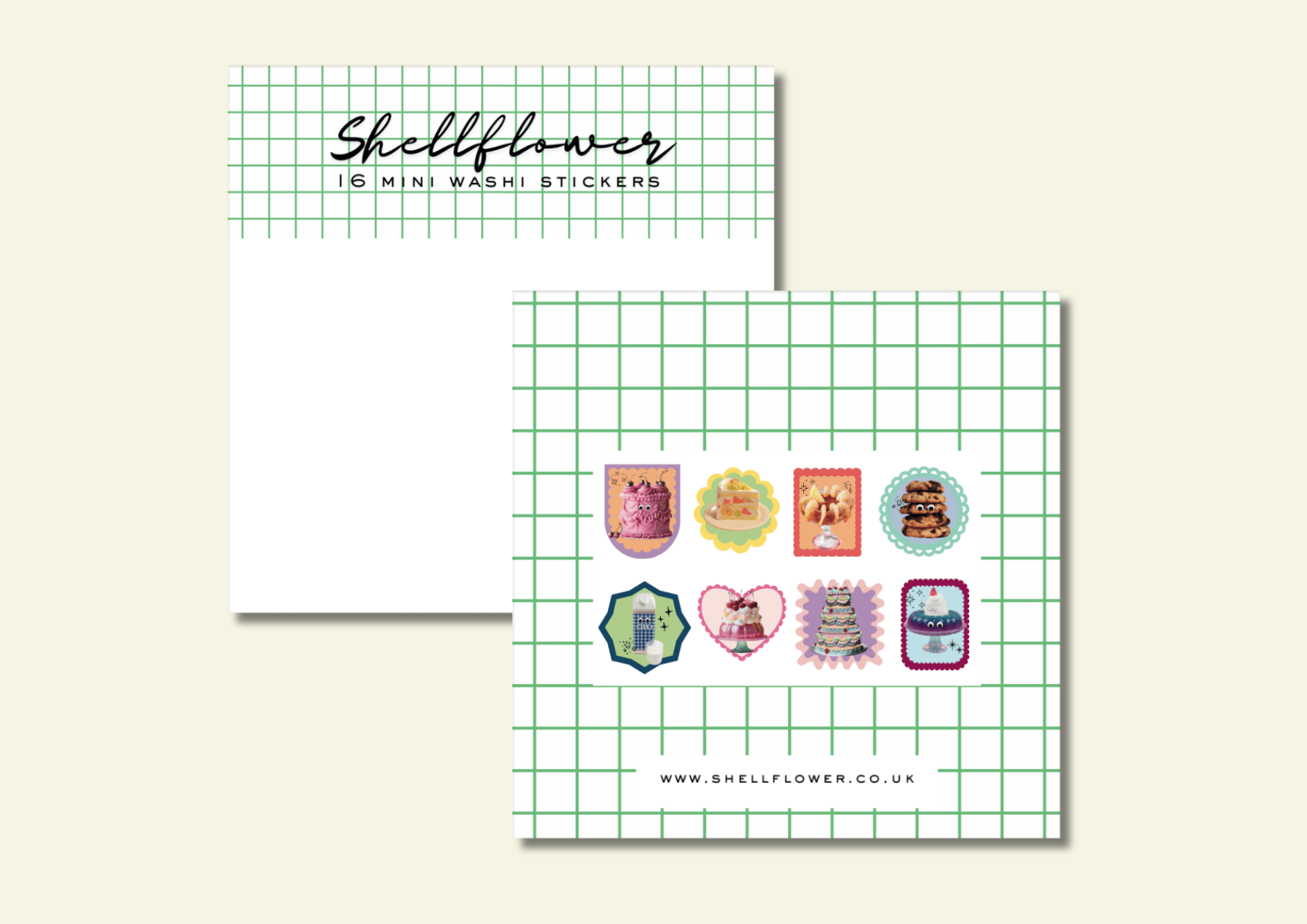 Food Washi Sticker Flakes - Shellflower Modern Love Store Glasgow